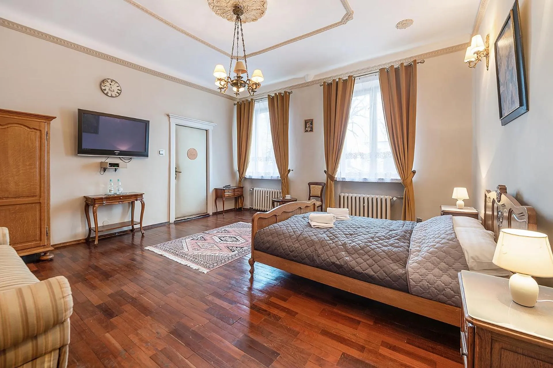 Bed in Pałacyk Deja Vu Residence