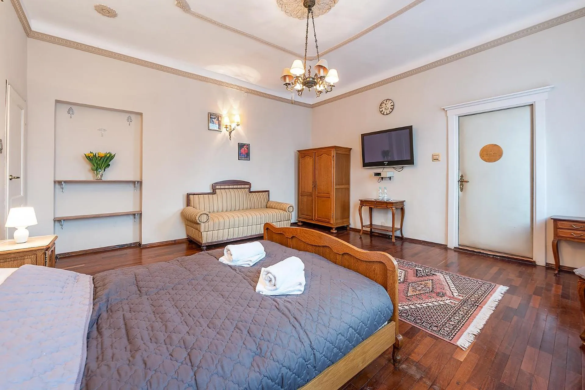 Bed in Pałacyk Deja Vu Residence