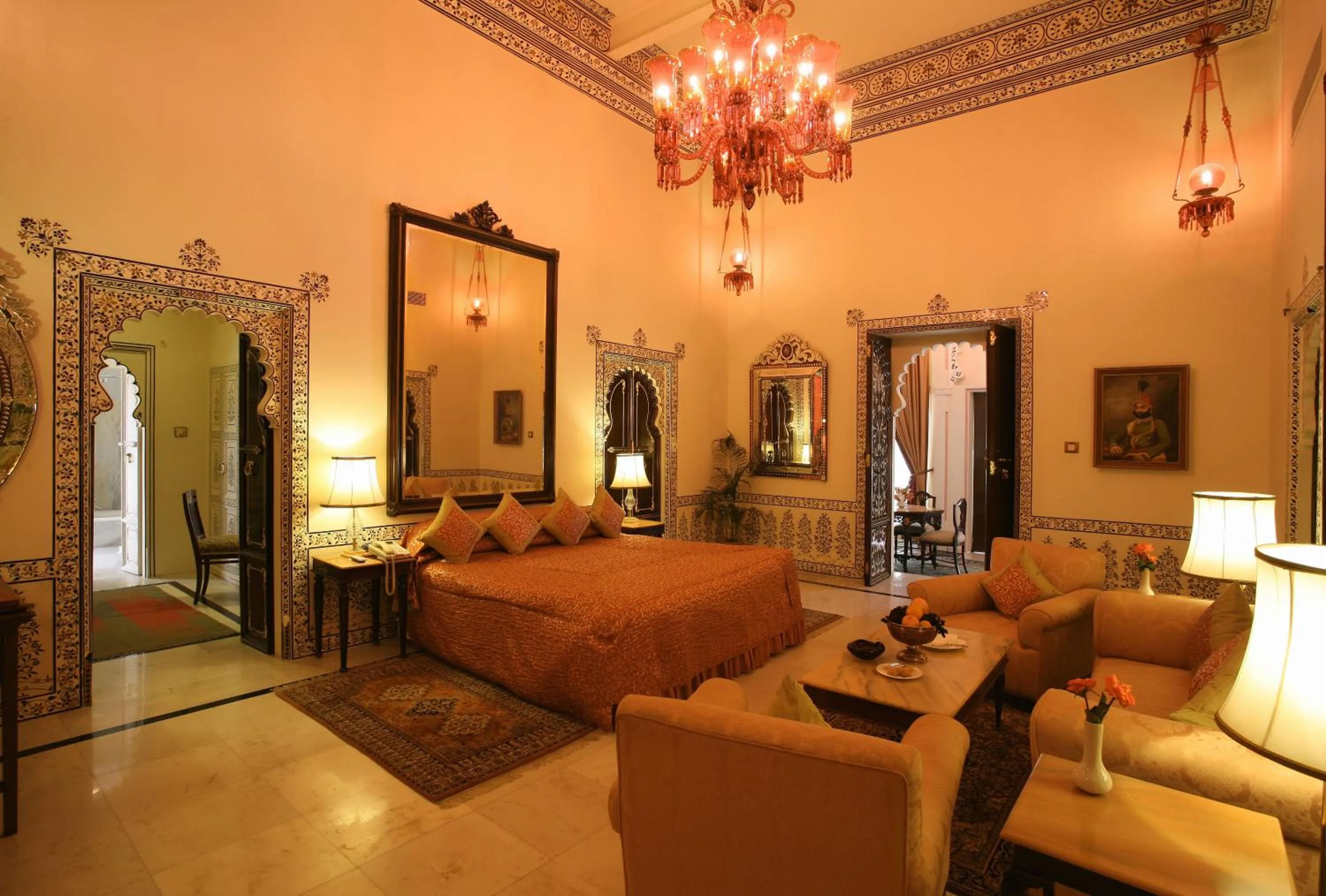 Bedroom, Bed in Shiv Niwas Palace by HRH Group of Hotels