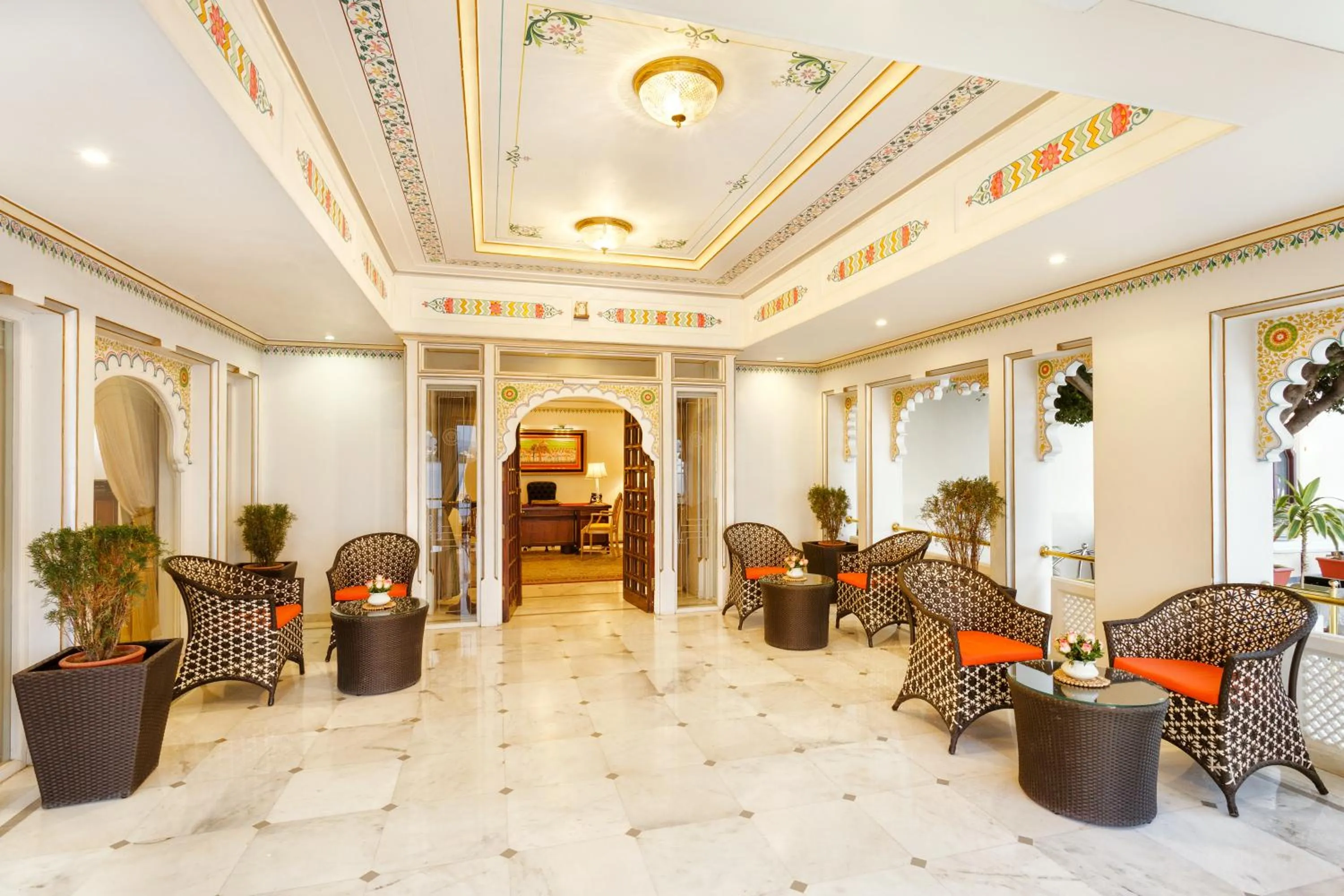 Lobby or reception in Taj Fateh Prakash Palace Udaipur