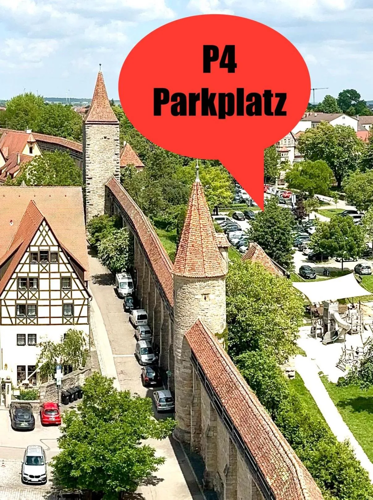 Parking in Prinzhotel Rothenburg