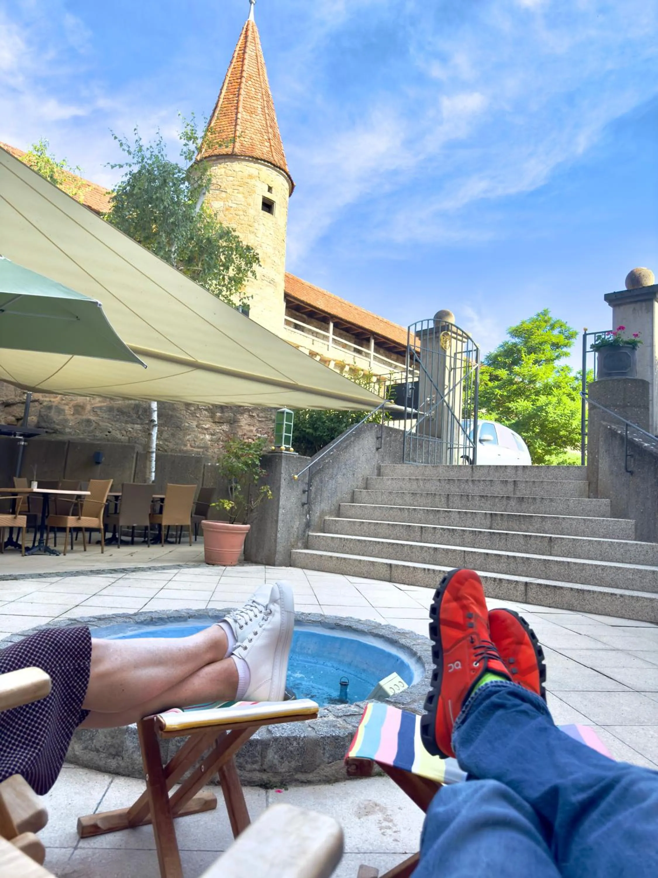 Patio in Prinzhotel Rothenburg