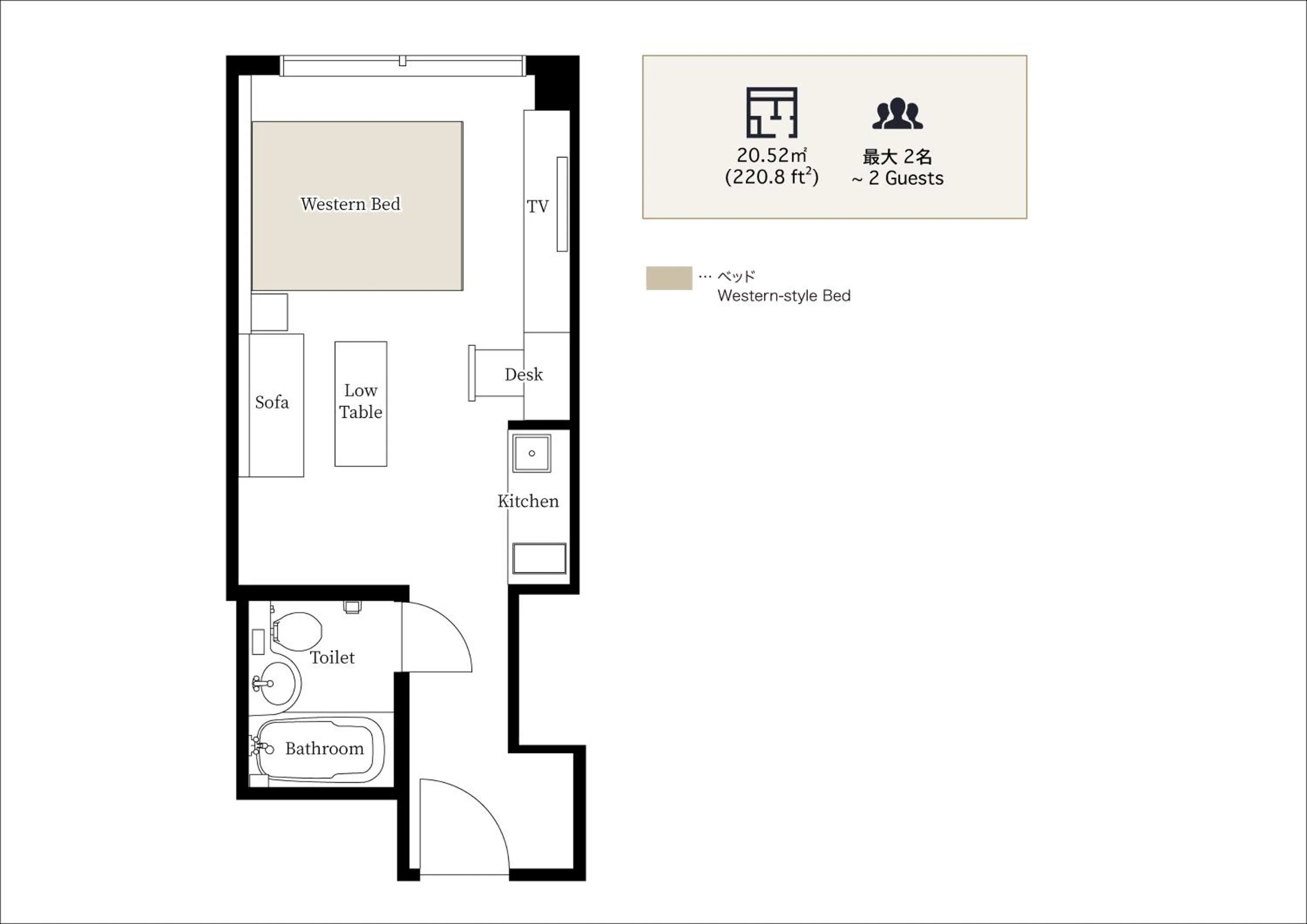 Floor plan in THE MACHIYA EBISUYA