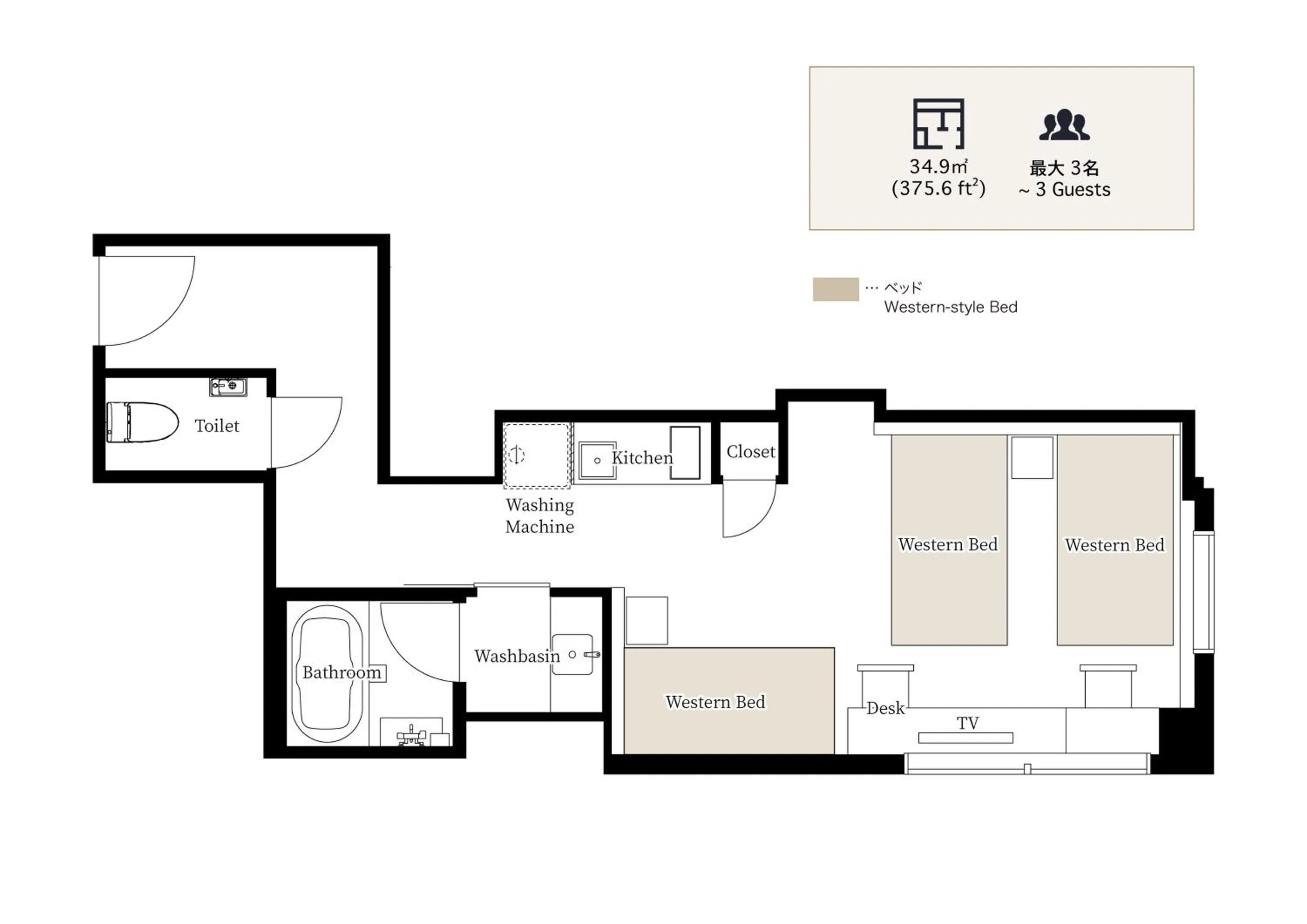 Floor plan in THE MACHIYA EBISUYA