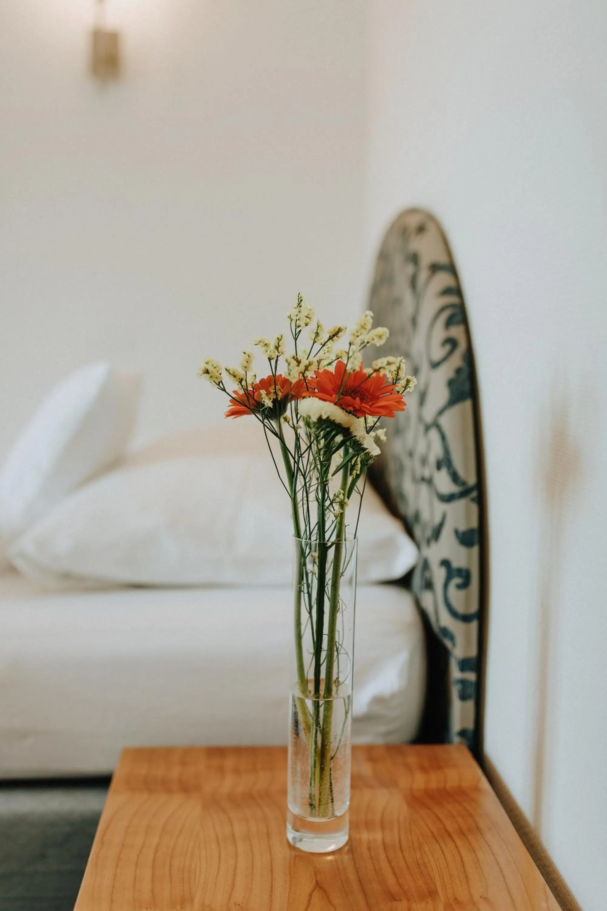 Decorative detail, Bed in Huber's Hotel