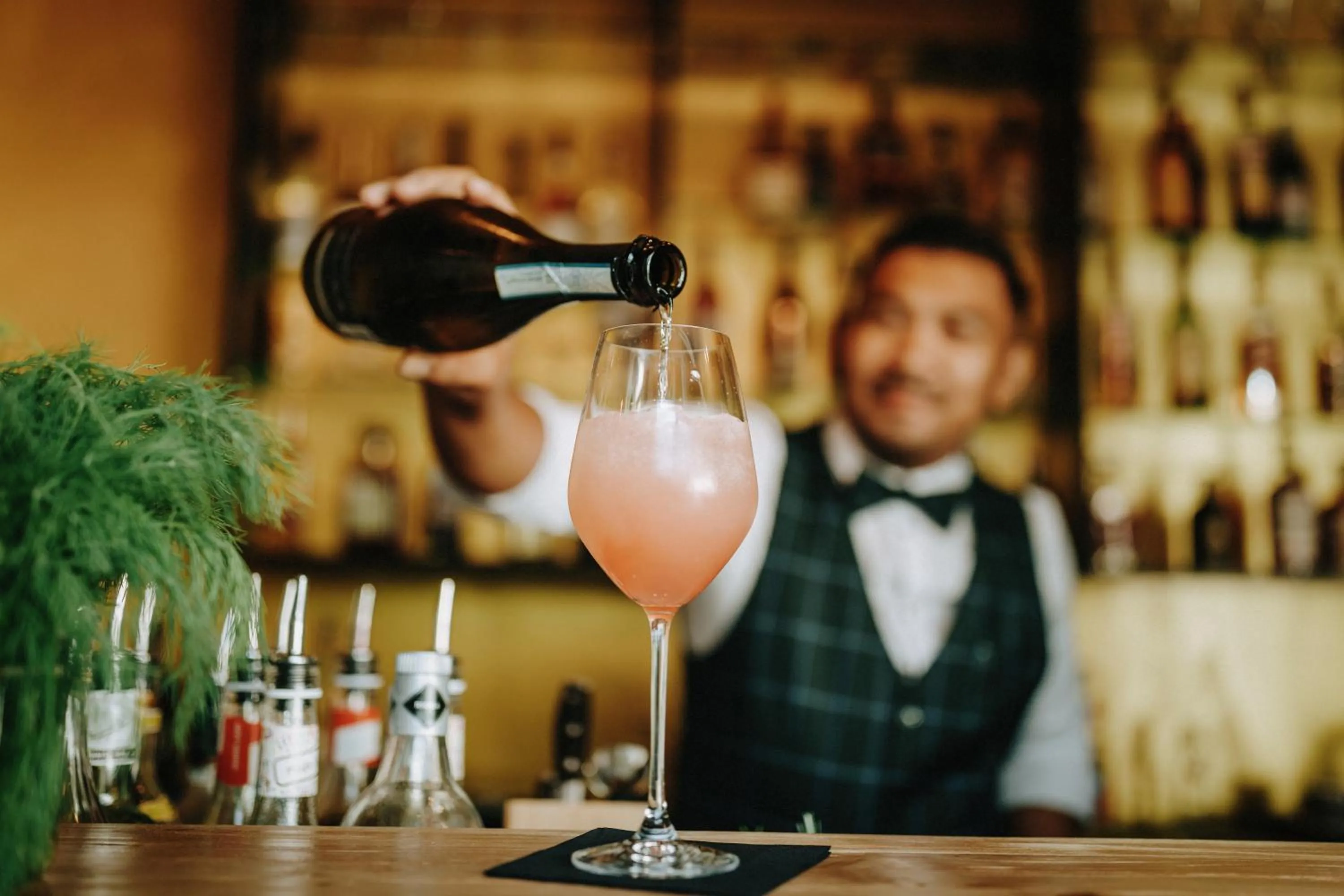Lounge or bar in Huber's Hotel