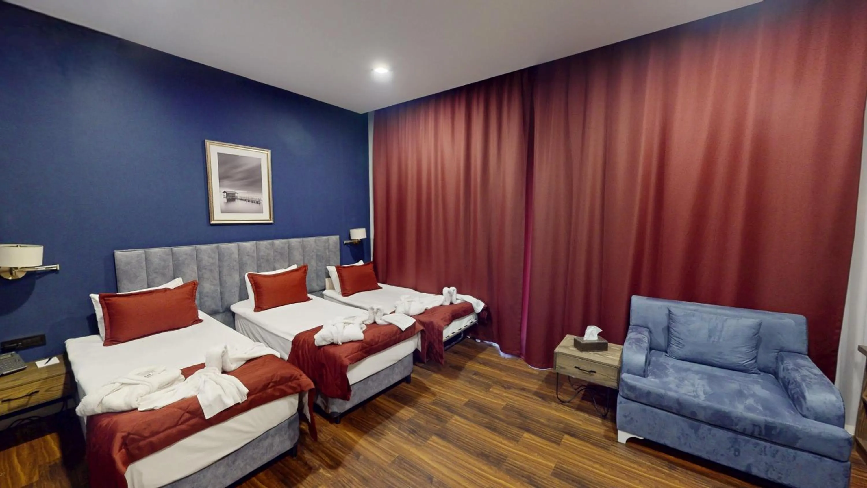 Bed in Port Rivoli Hotel Baku