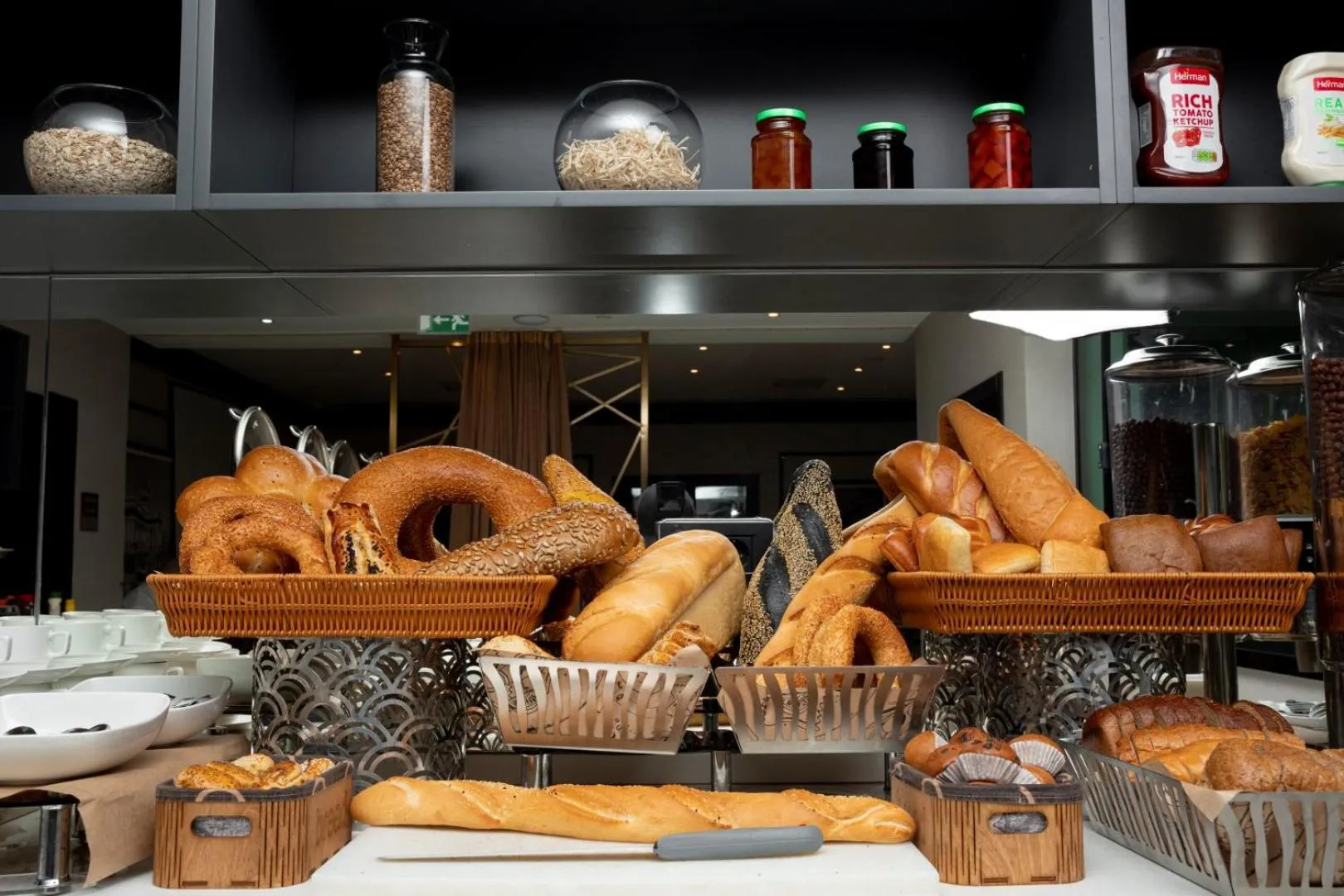 Buffet breakfast in Port Rivoli Hotel Baku