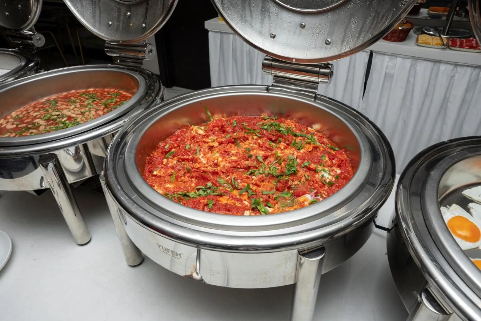 Buffet breakfast in Port Rivoli Hotel Baku