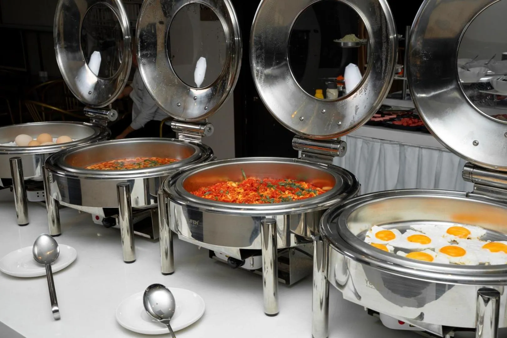 Buffet breakfast in Port Rivoli Hotel Baku