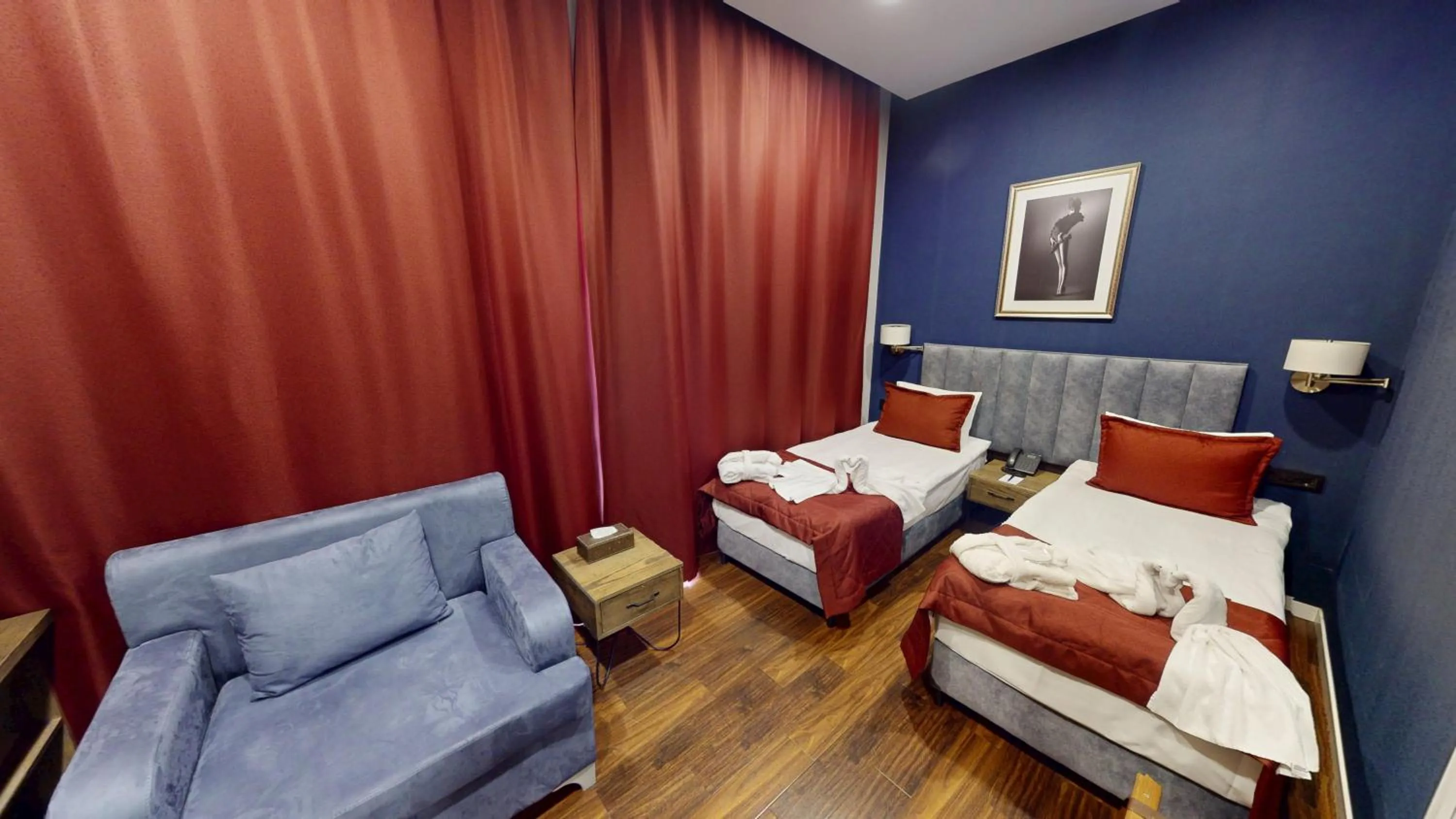 Bed in Port Rivoli Hotel Baku