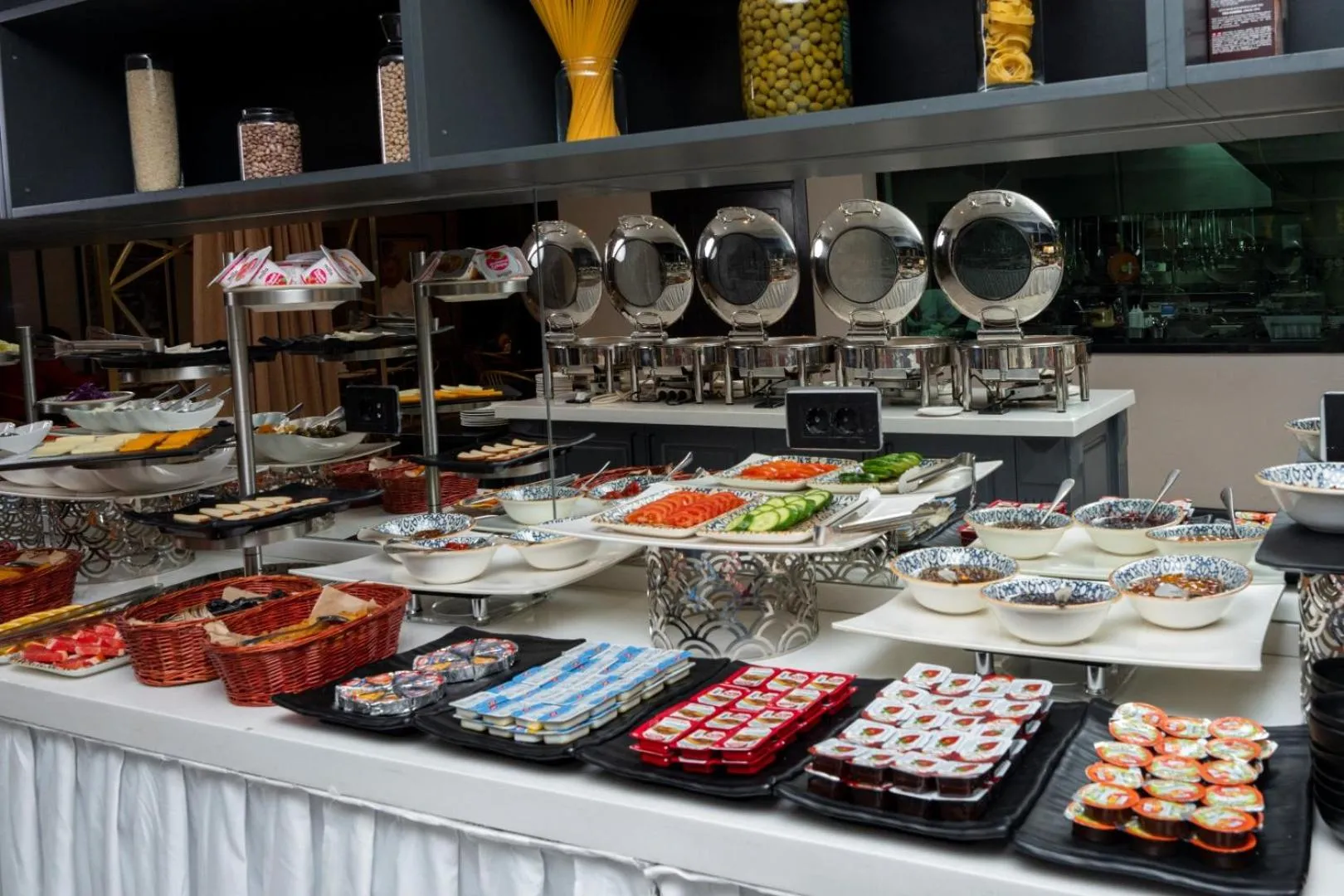 Buffet breakfast in Port Rivoli Hotel Baku