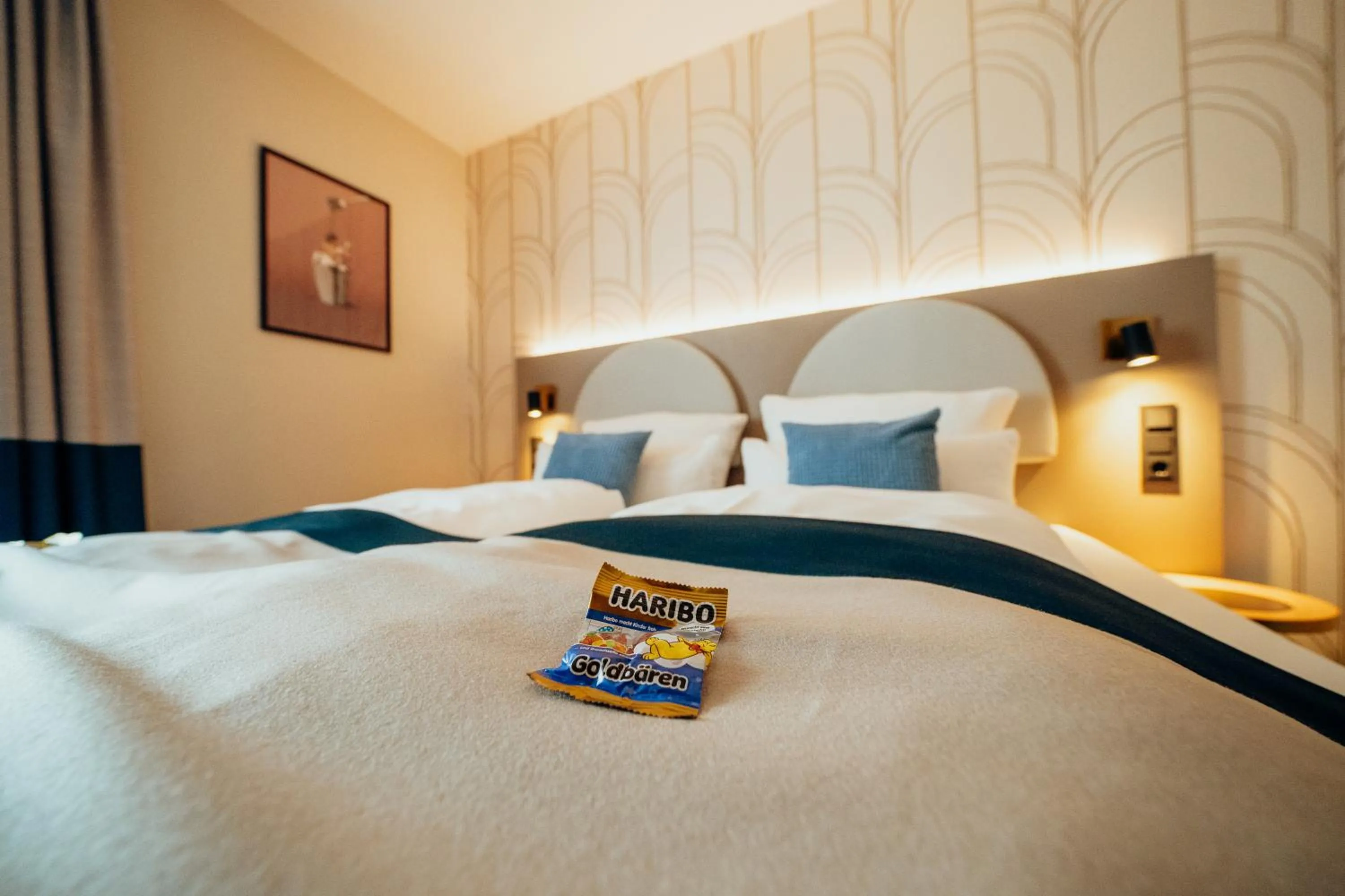 Decorative detail, Bed in guestified BARBAROSSA Hotel