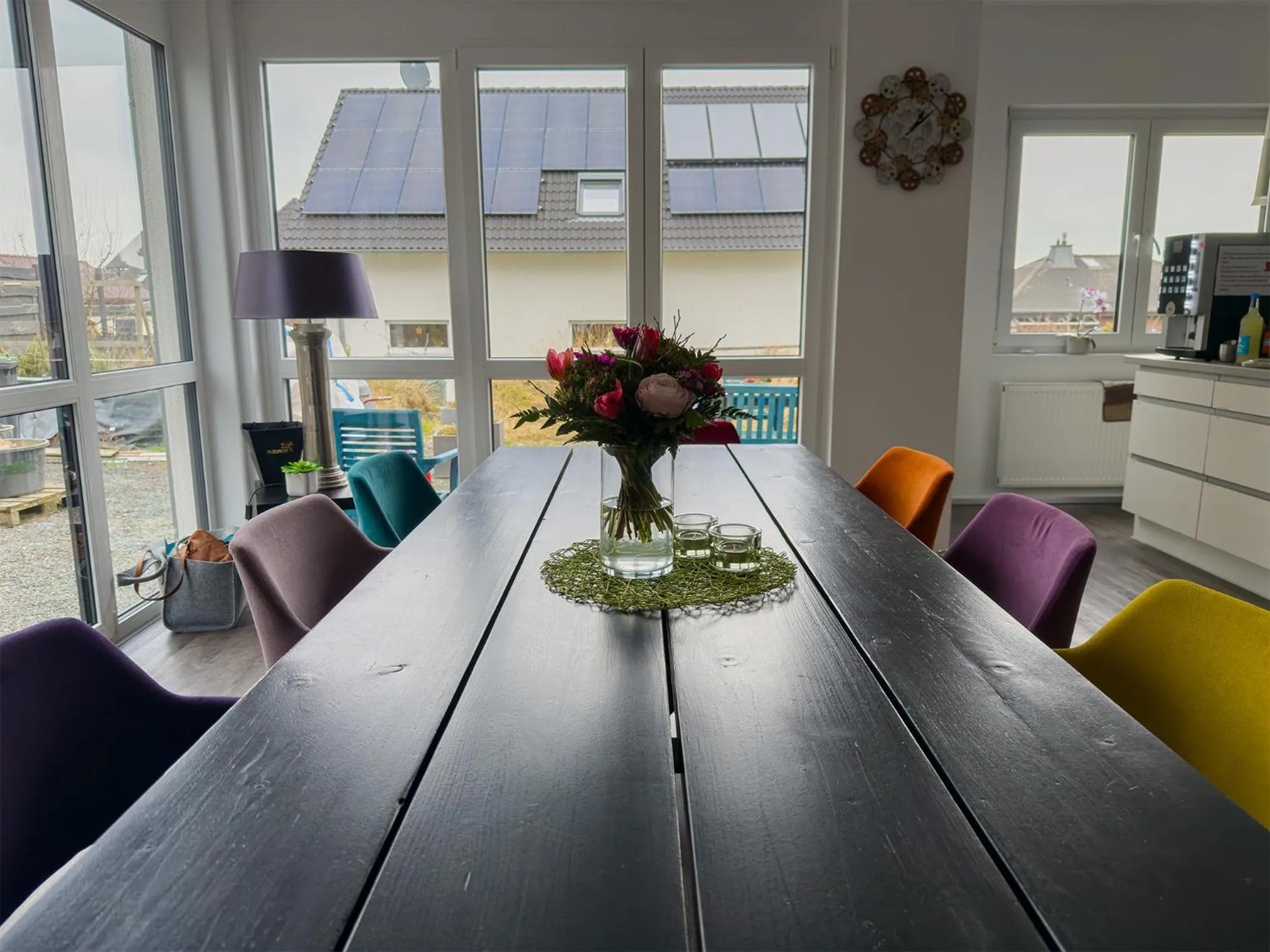 Seating area in Gutunterdachgebracht