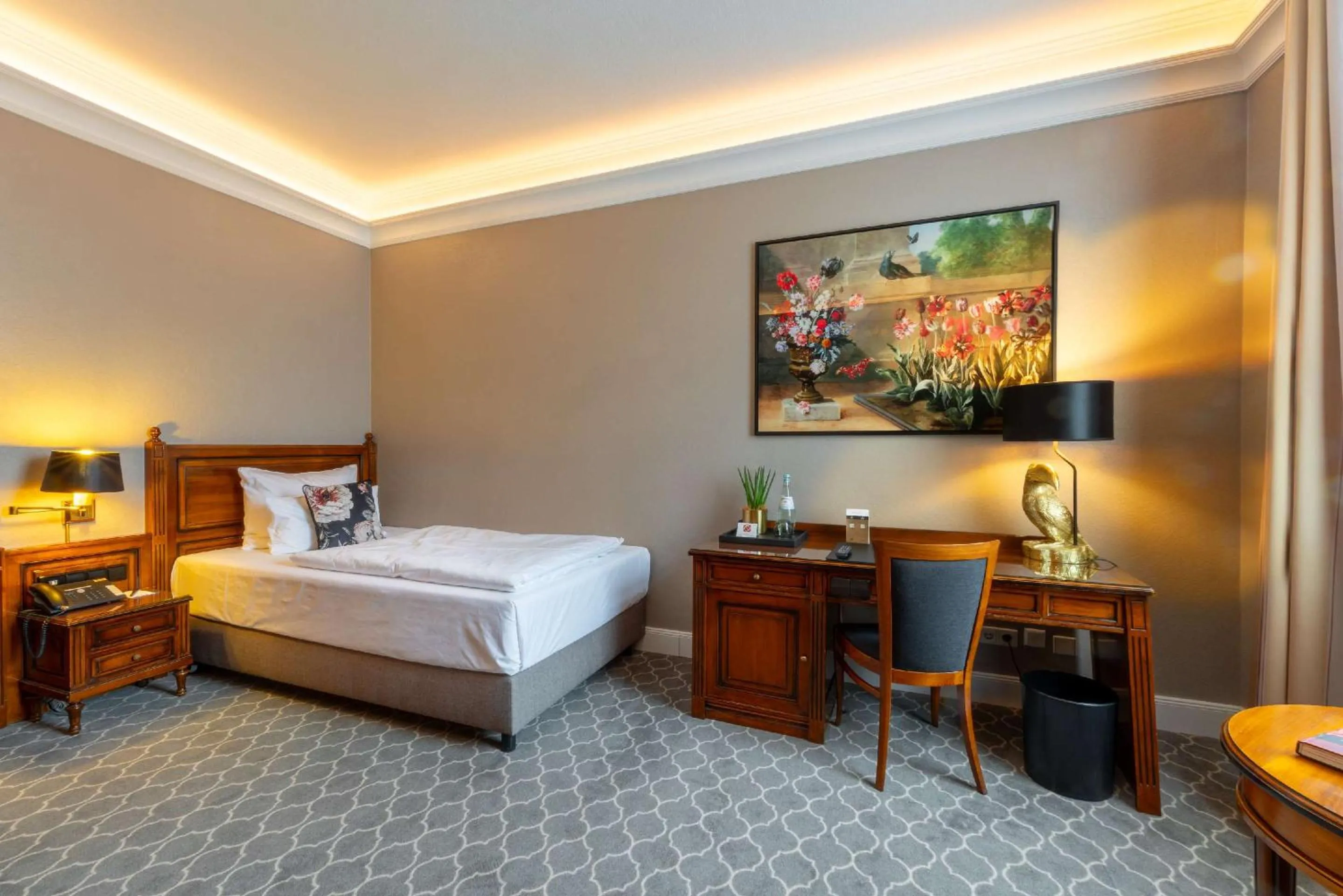 Bedroom, Bed in Parkhotel Engelsburg - 4 Sterne Superior