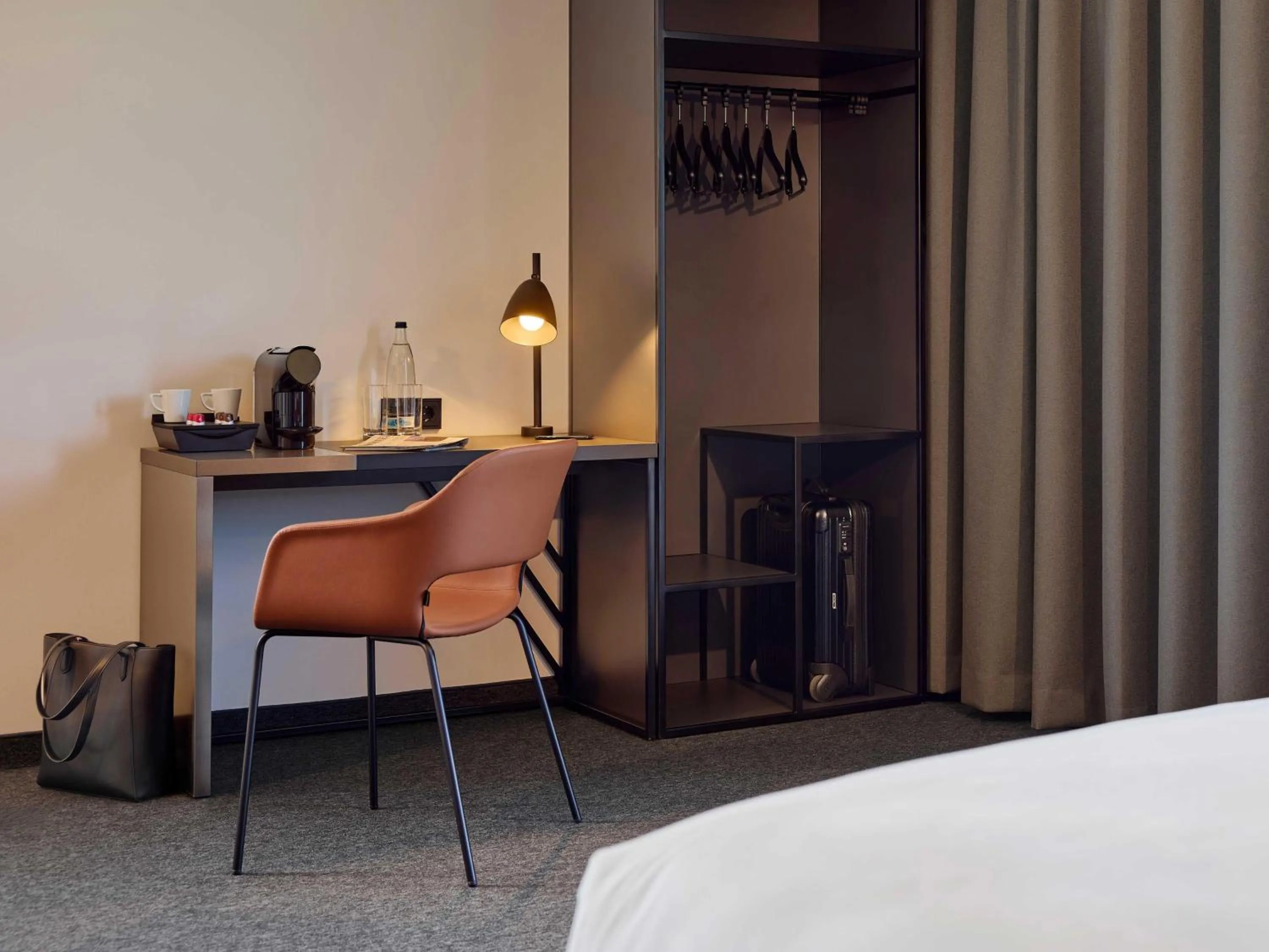 Photo of the whole room, Bed in B&B Hotel Frankfurt-Messe