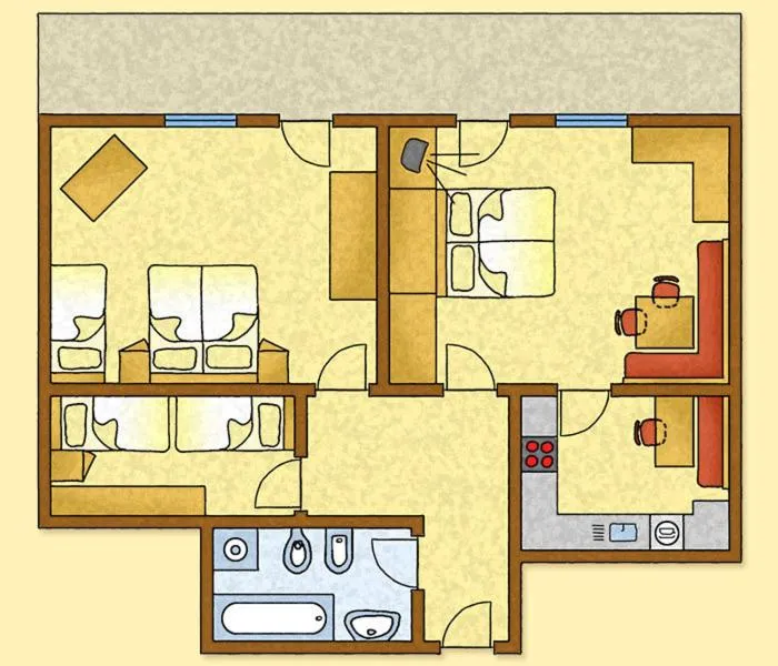 Floor plan in Residence Bannwald