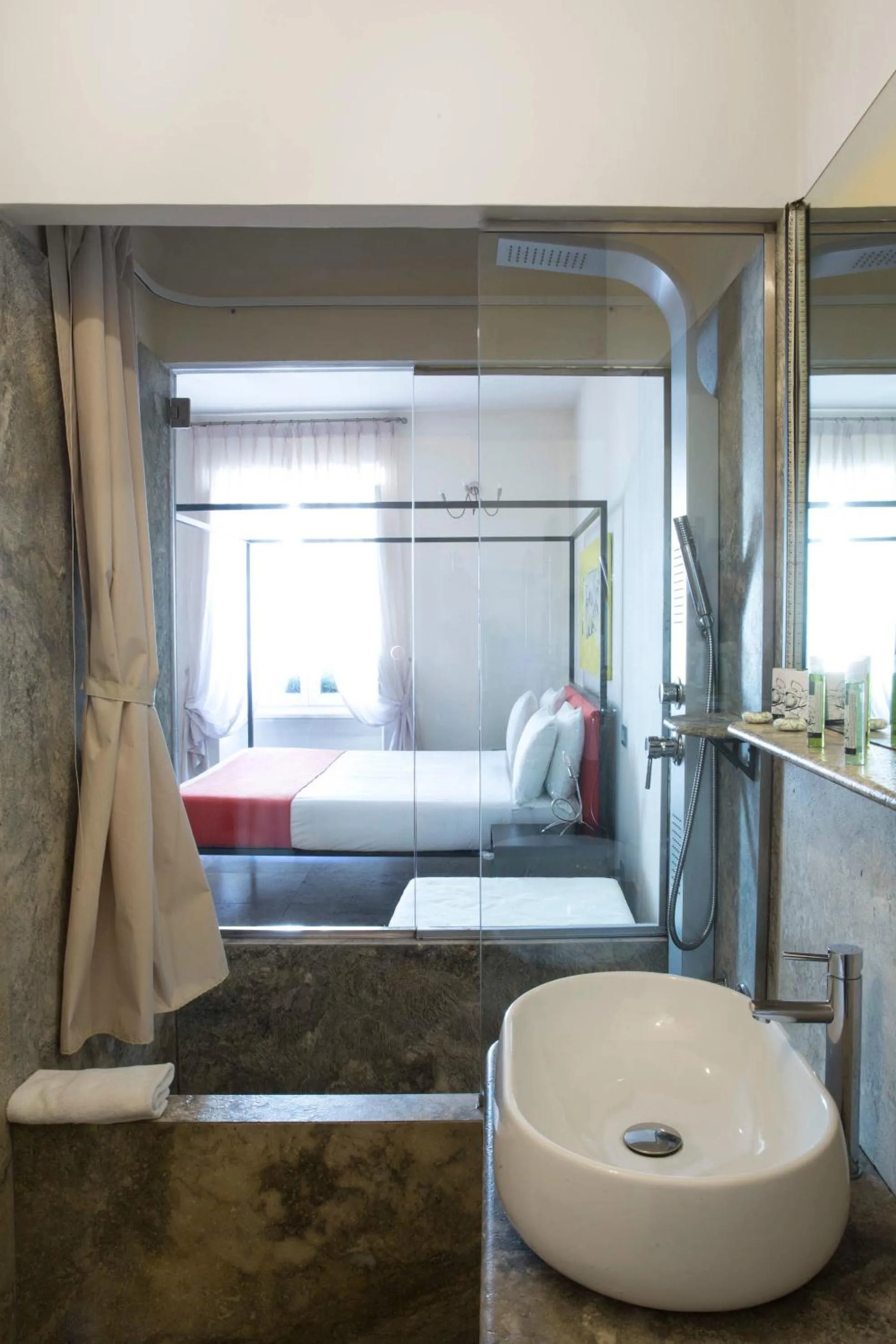 Bathroom, Bed in Residenze Argileto