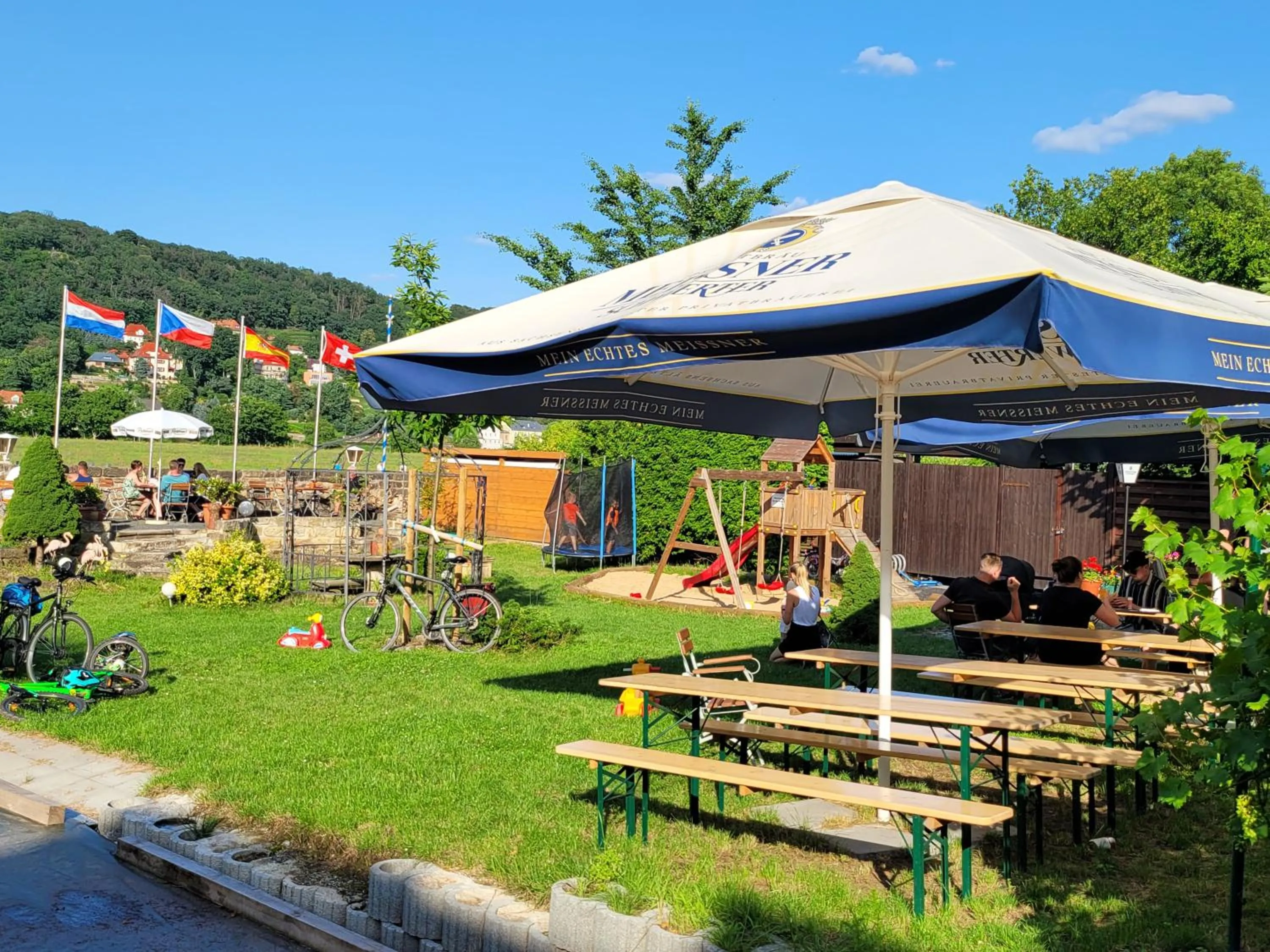 Balcony/Terrace in Hotel Alttolkewitzer Hof