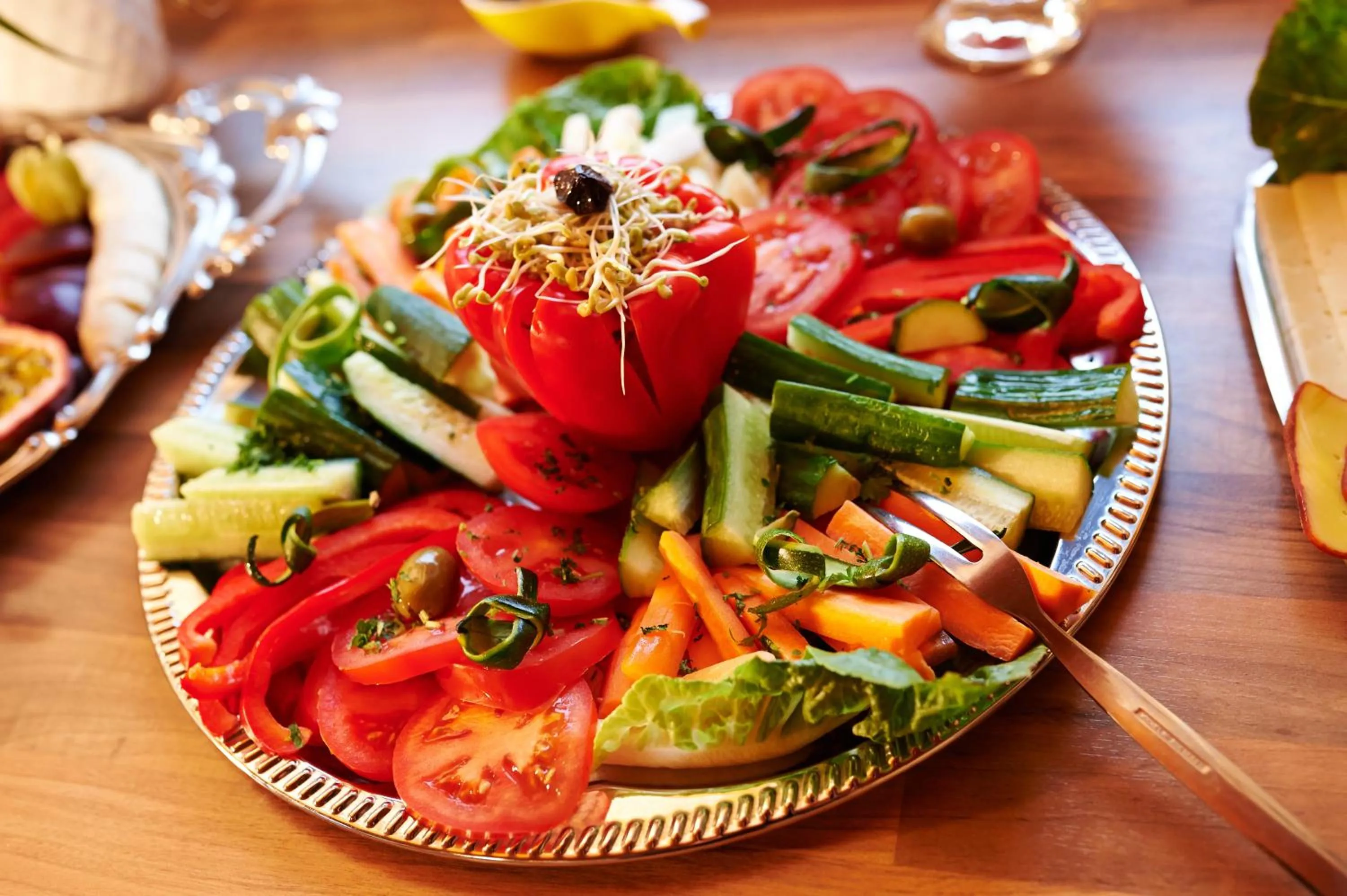 Buffet breakfast in Naturkost-Hotel Harz