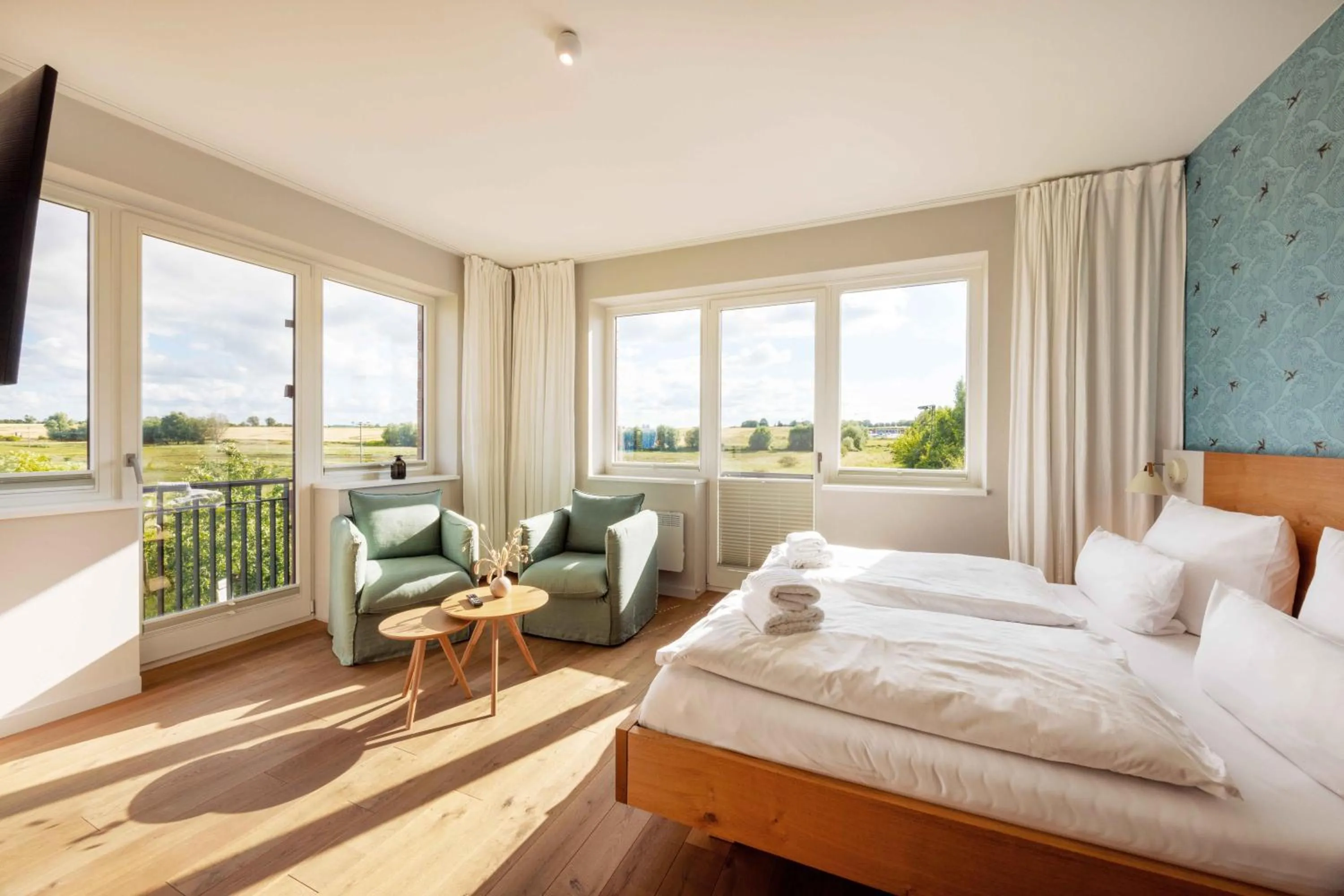 Bed in Bades Huk Marina Hotel