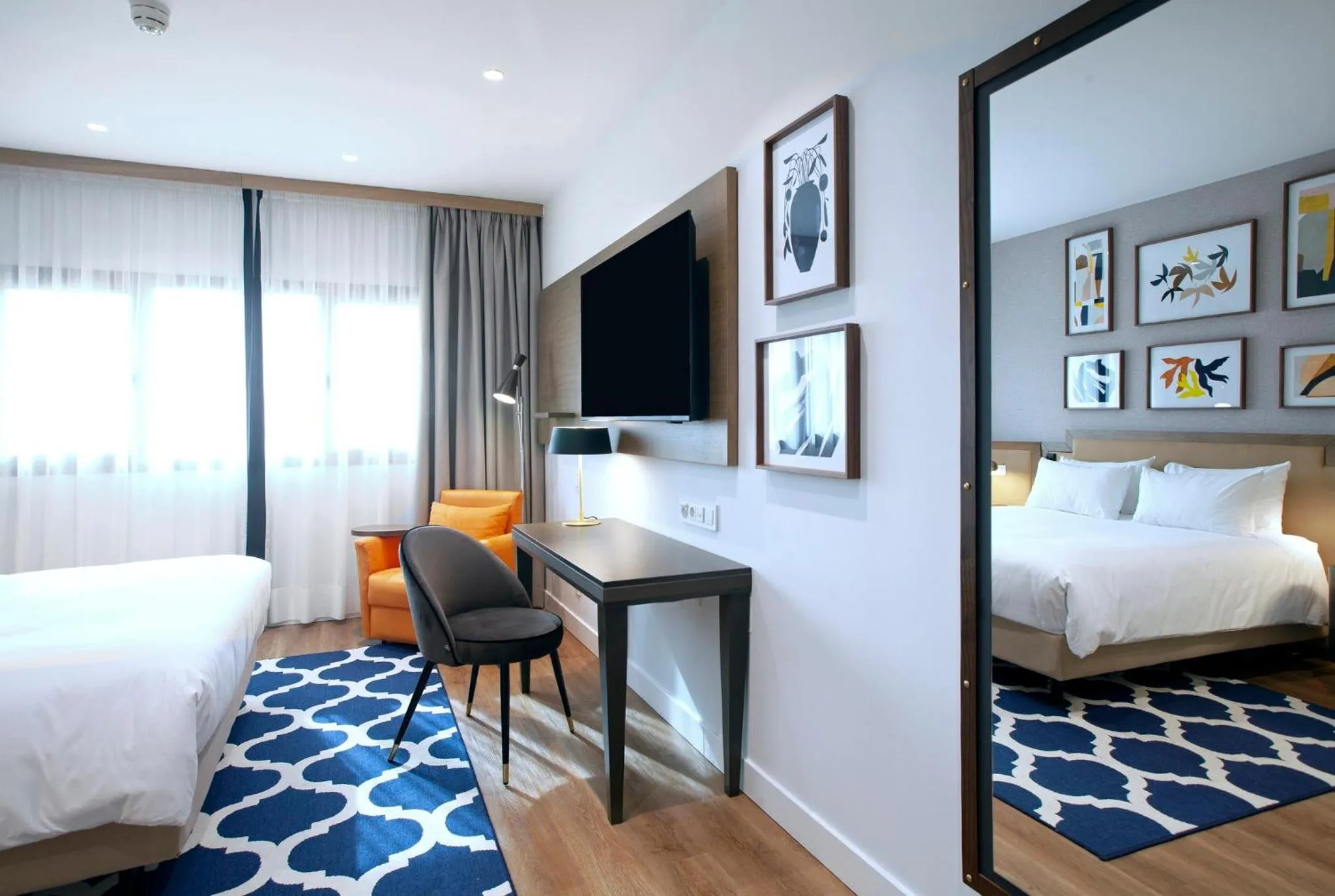 Photo of the whole room, Bed in voco Madrid - Las Tablas by IHG
