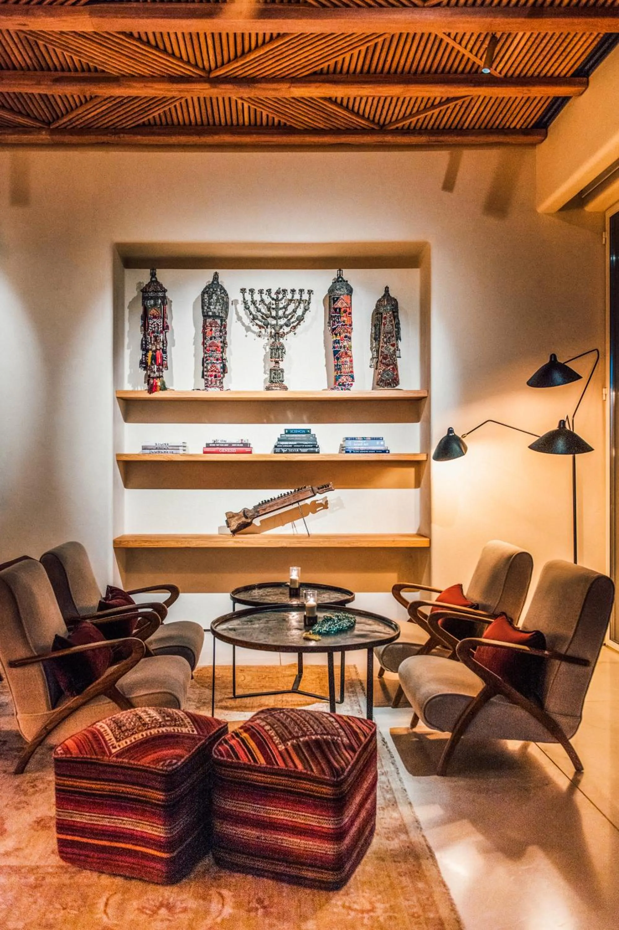 Seating area in Six Senses Shaharut