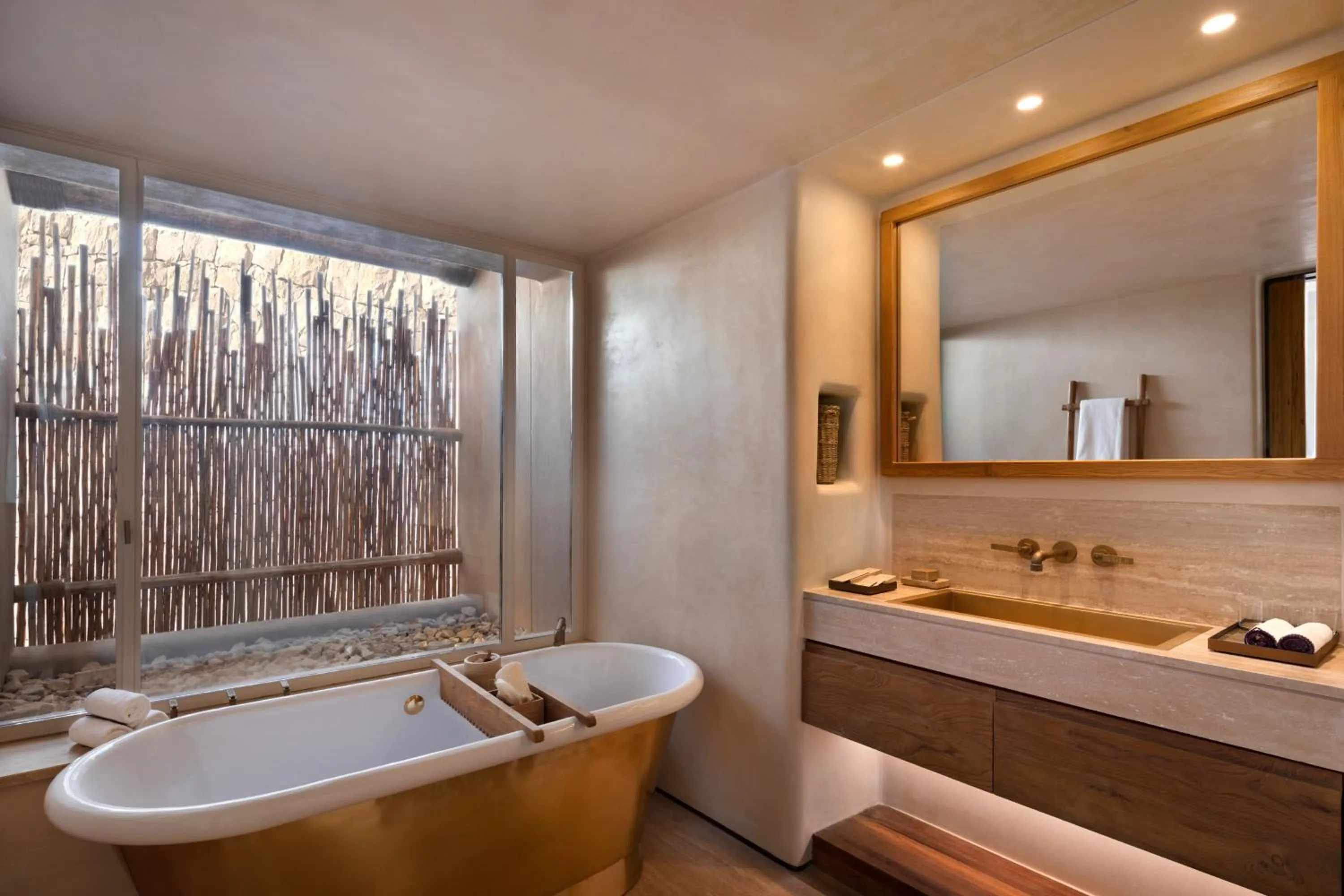 Bathroom in Six Senses Shaharut