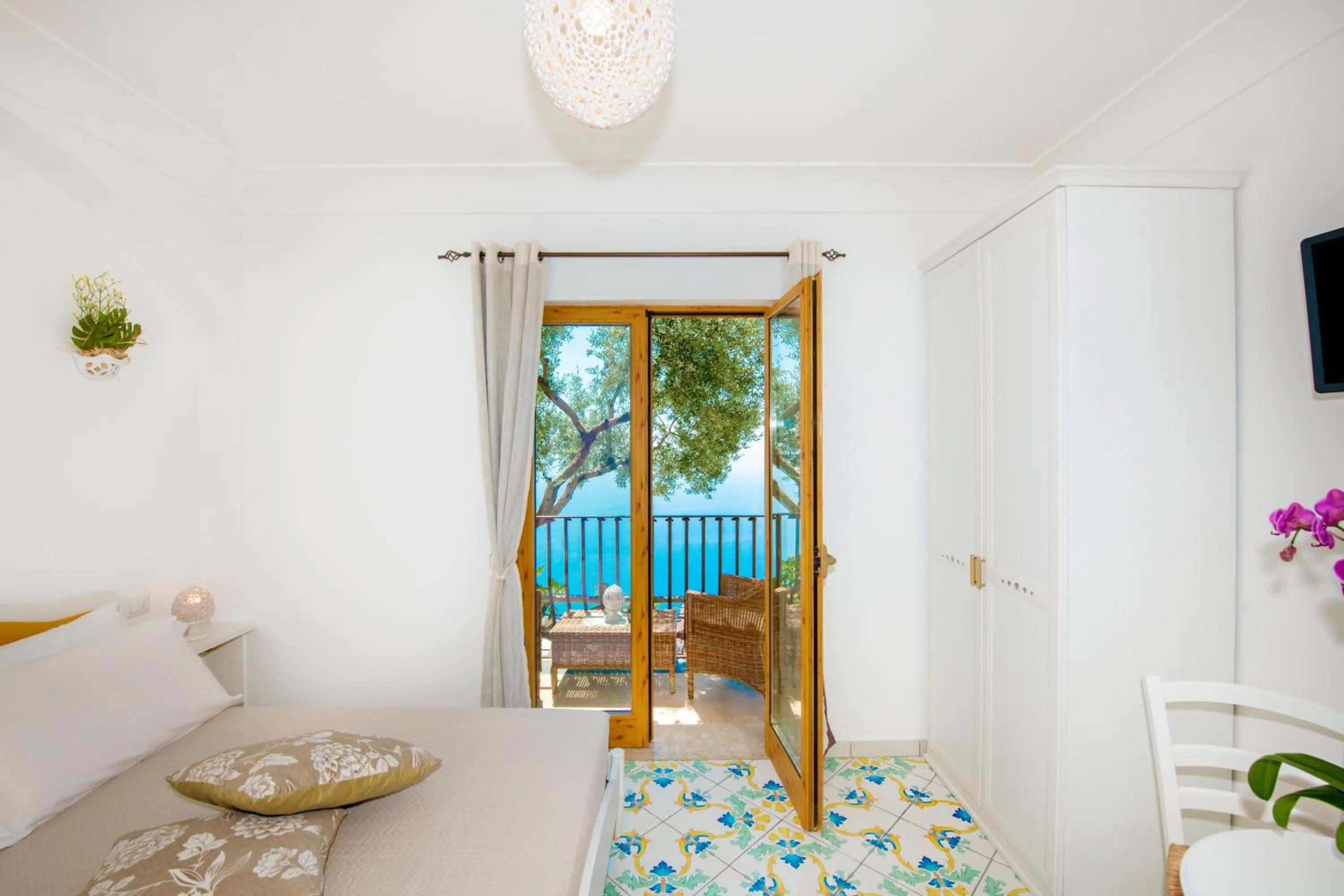 Bed in La Borragine Rooms