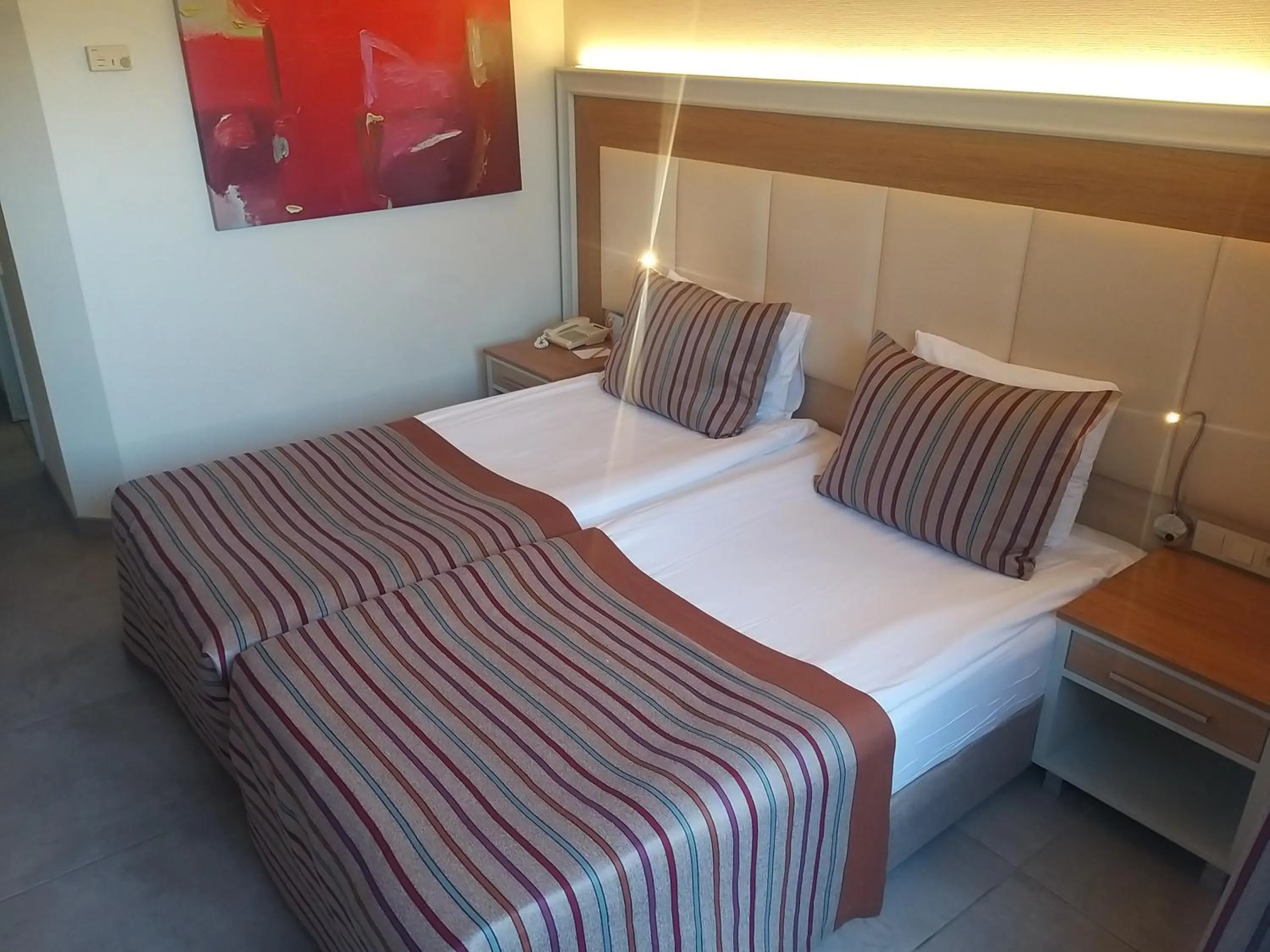 Bedroom, Bed in AQI Pegasos Resort