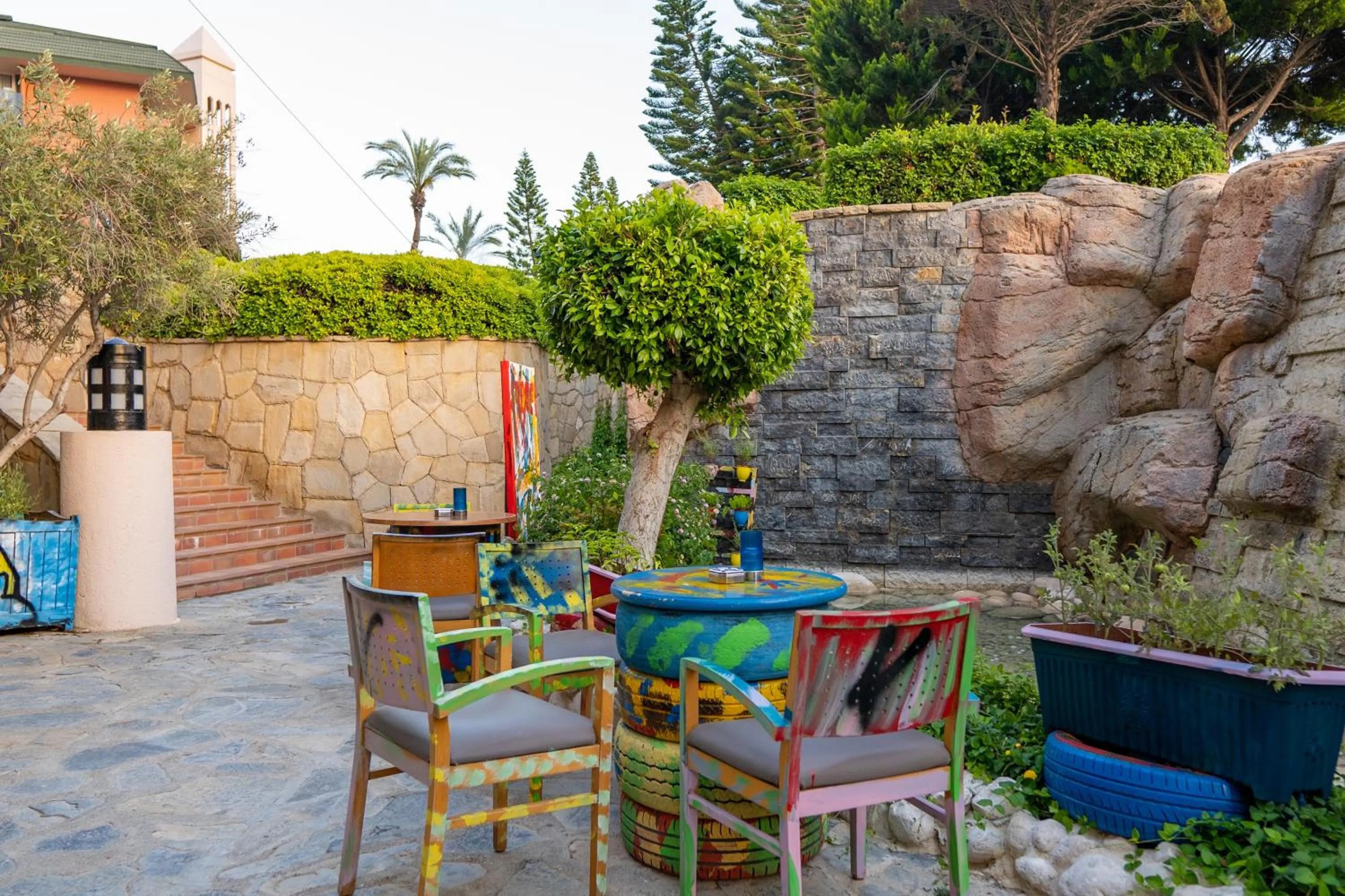 Patio in AQI Pegasos Resort