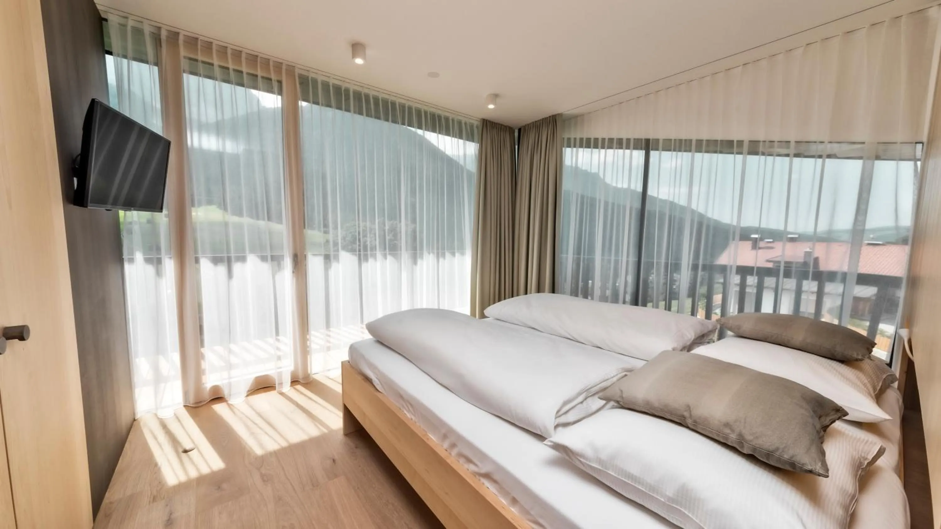 Winter, Bed in Villa Rainer Sexten