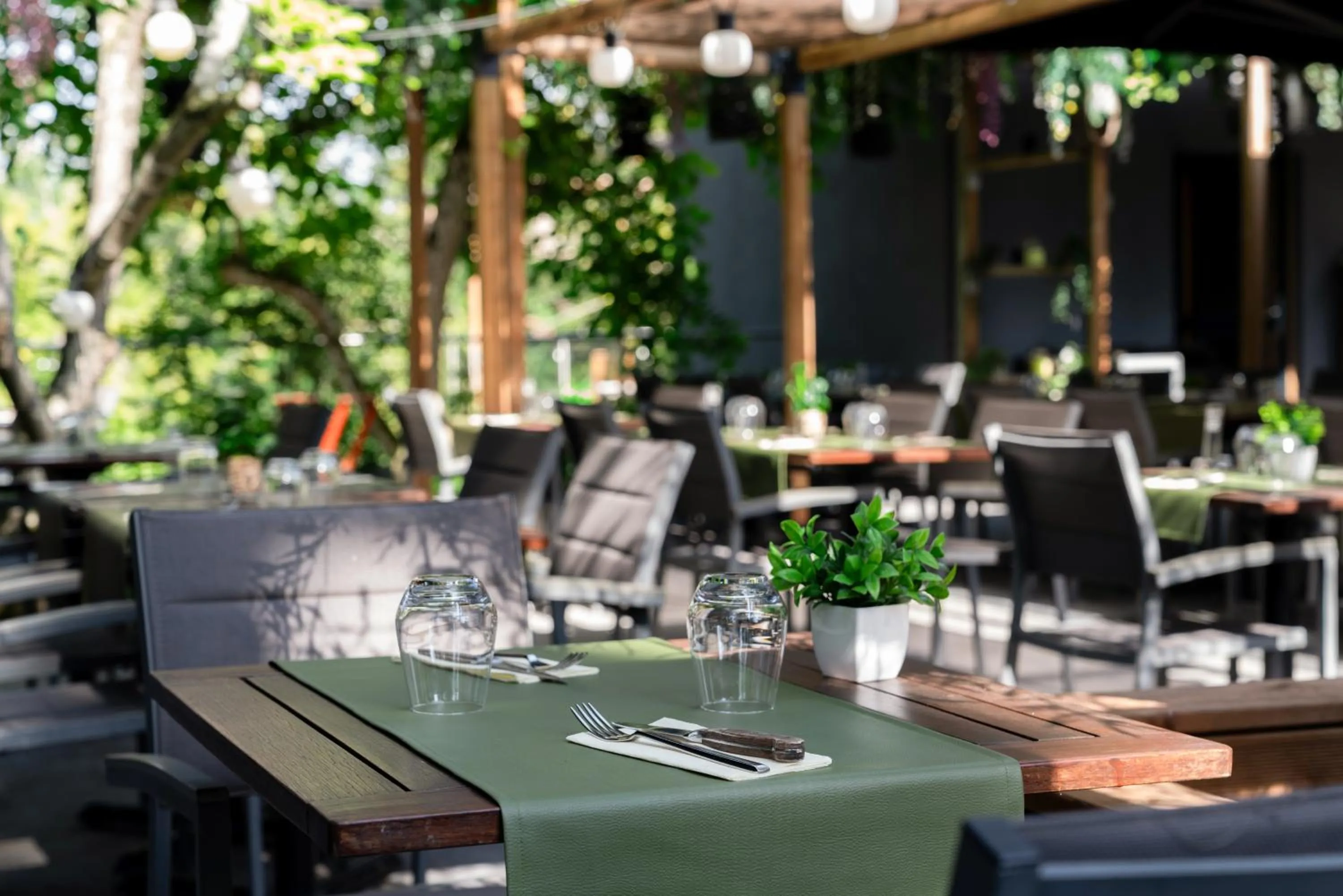 Patio in Domaine de la Résidence - Hôtel, Spa & Restaurant