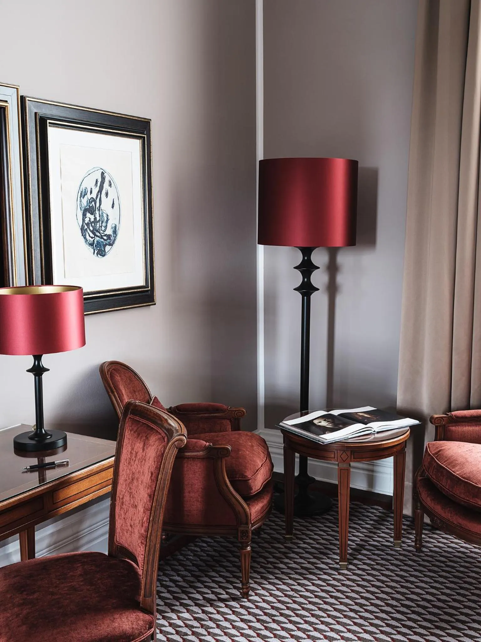 Seating area in Althoff Grandhotel Schloss Bensberg