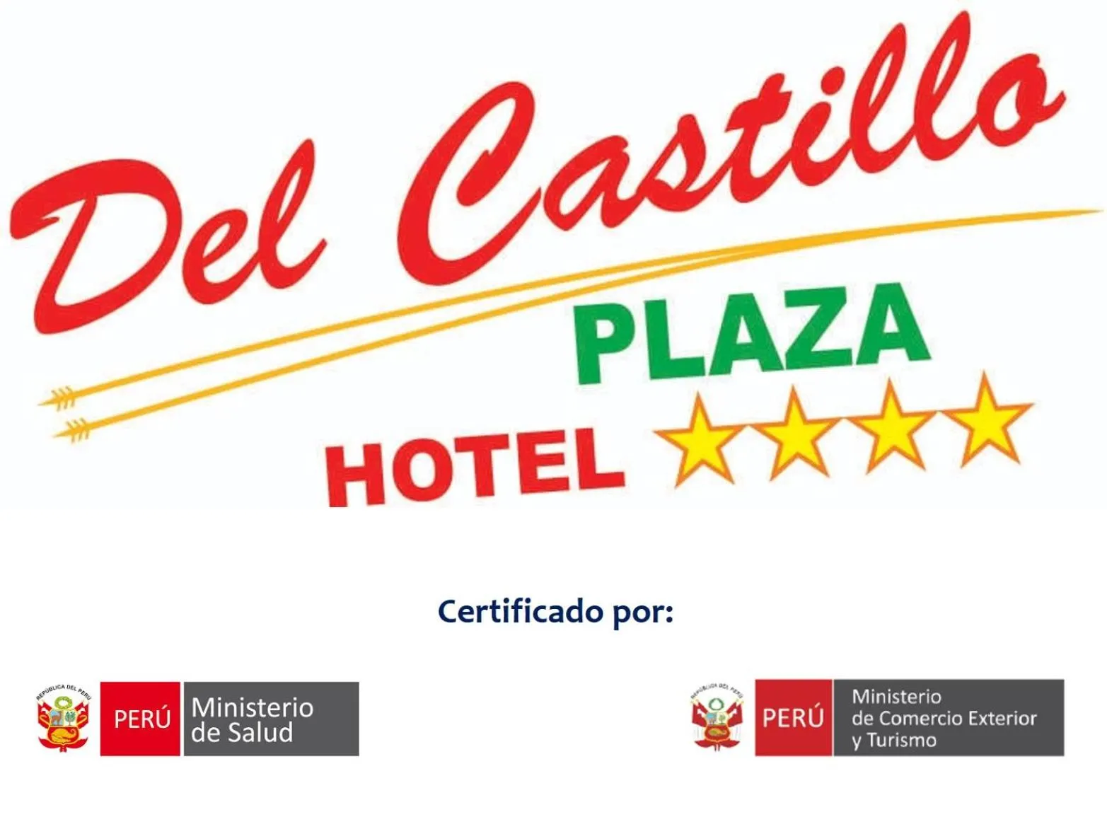 Logo/Certificate/Sign in Del Castillo Plaza Hotel Pucallpa
