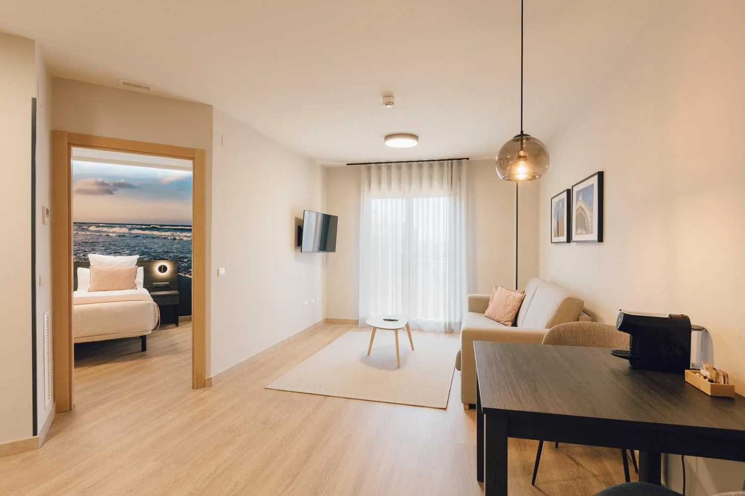 Bed in Palau Suites & Apartments