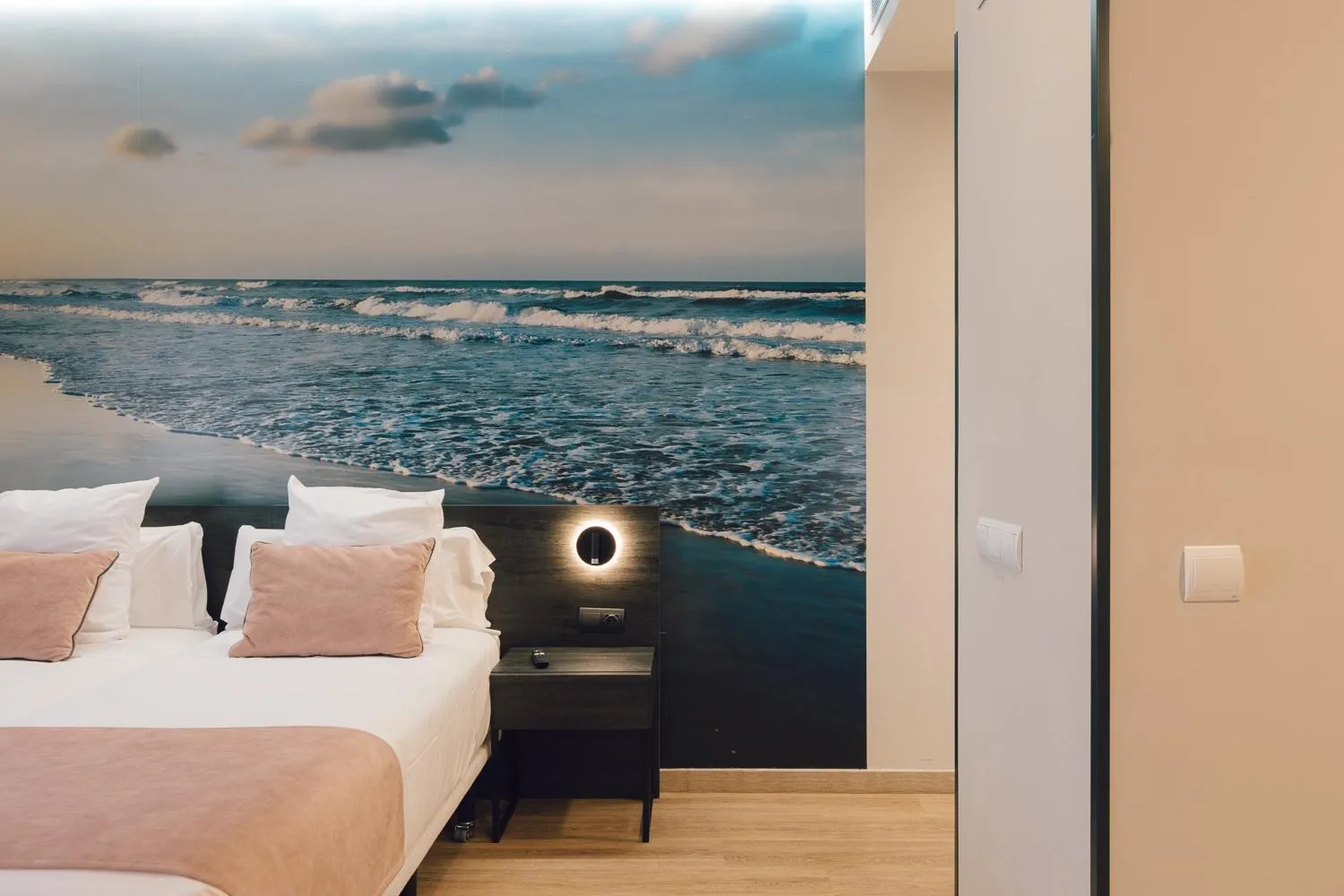 Bed in Palau Suites & Apartments