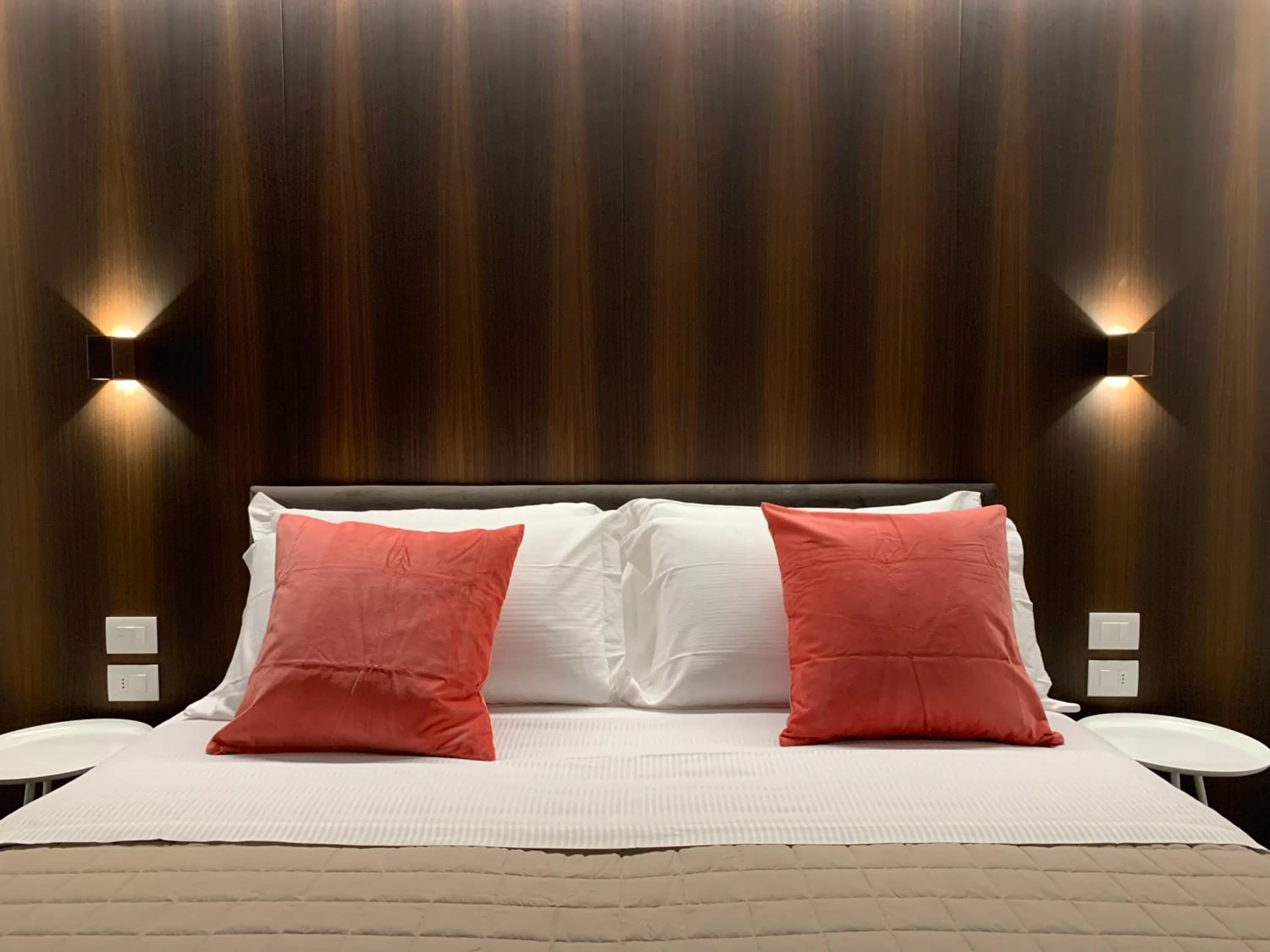 Bed in Le Stanze del Lago Lake View