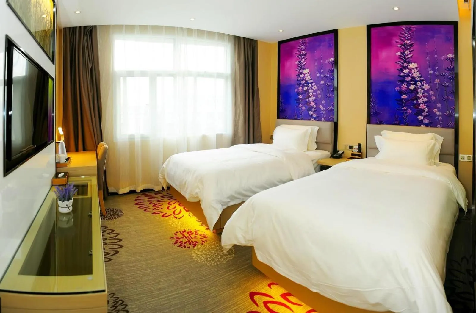 Bed in Lavande Hotels·Hangzhou Xiaoshan International Airport