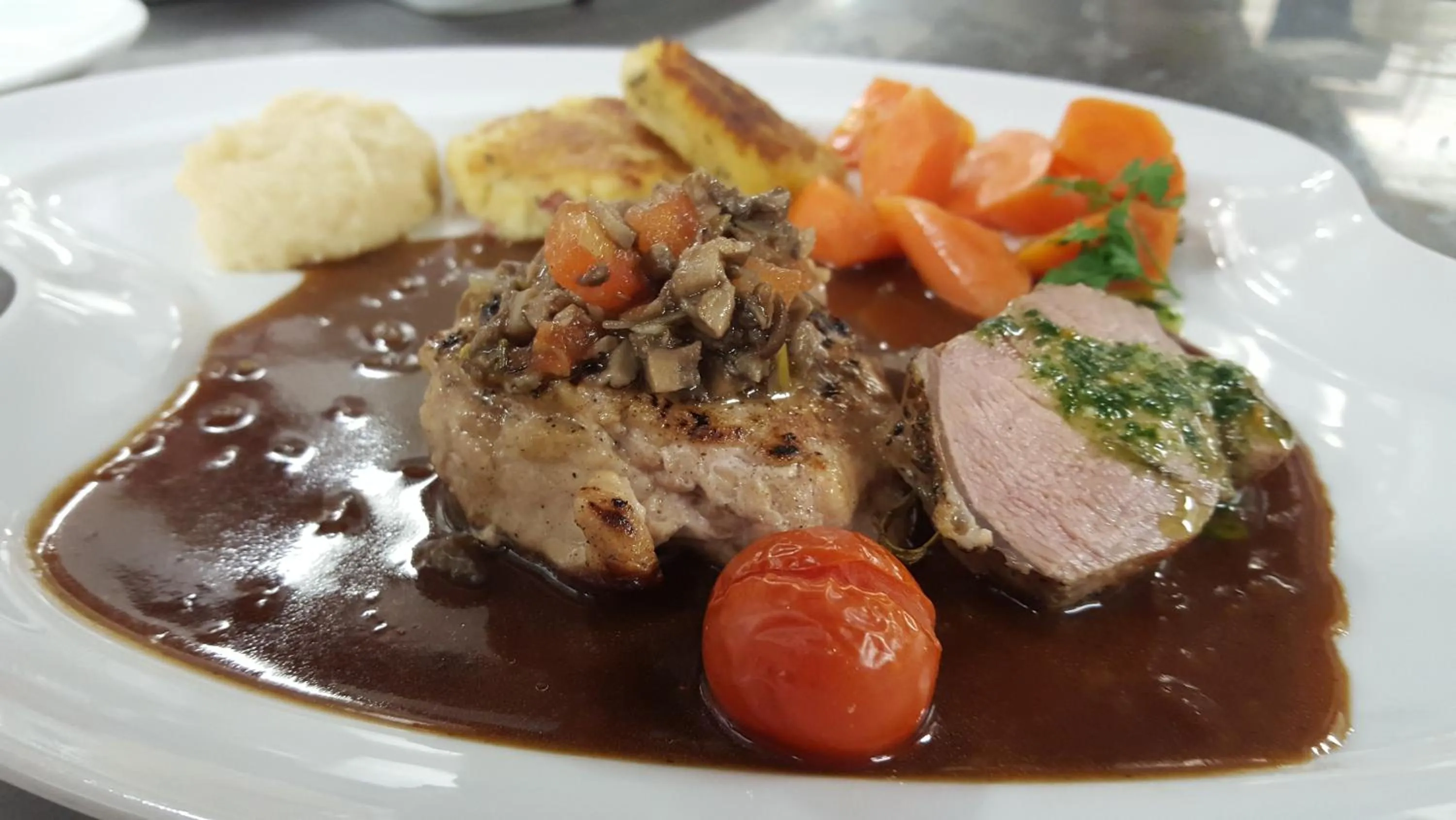 Food close-up in Hotel 3 Könige