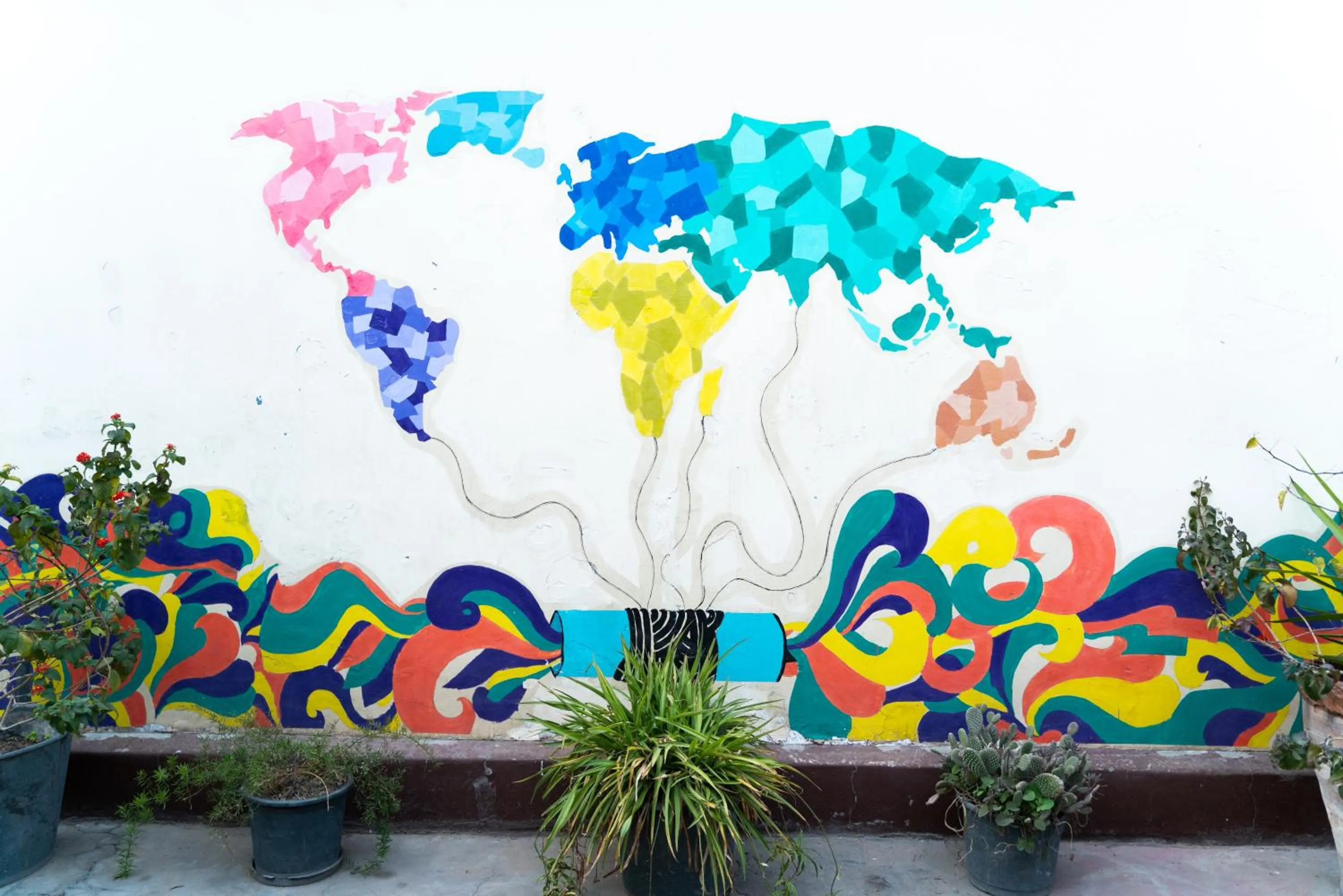 Decorative detail in Dahab Hostel