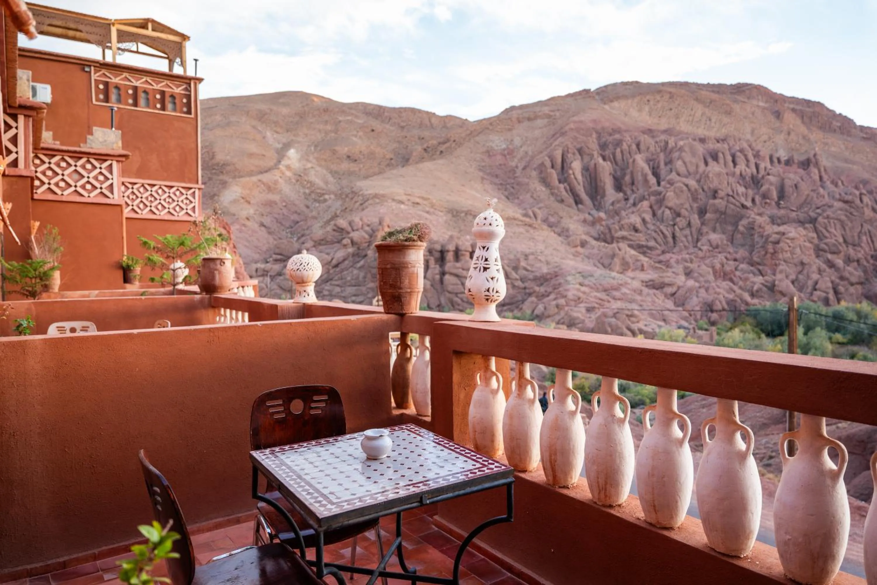 Balcony/Terrace in Riad Rihana Dades