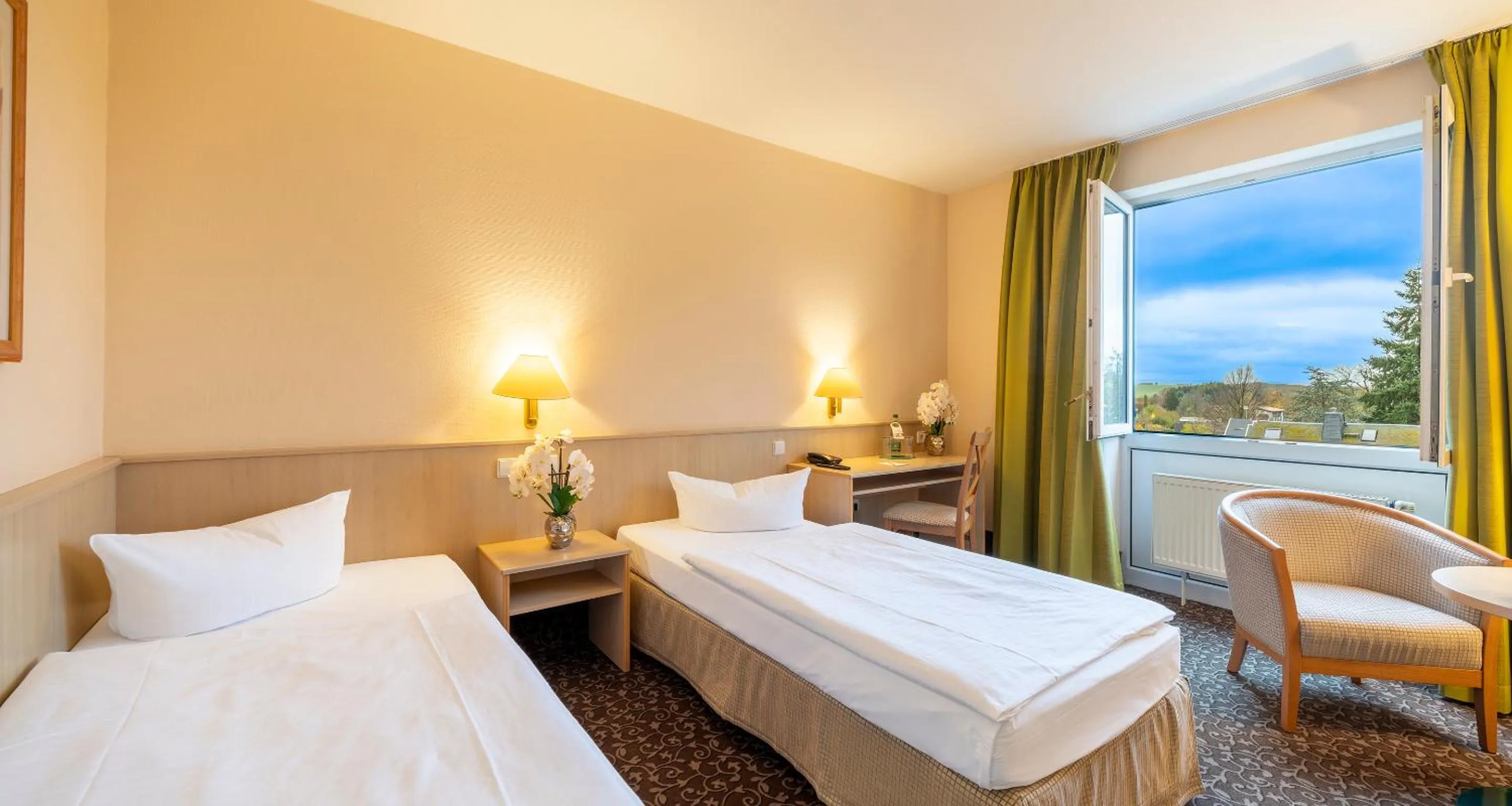 Photo of the whole room, Bed in AMBER HOTEL Chemnitz Park