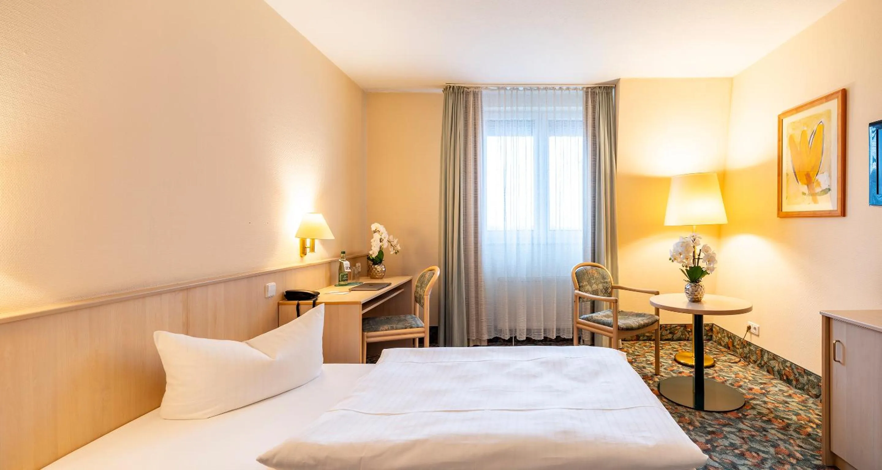 Photo of the whole room, Bed in AMBER HOTEL Chemnitz Park