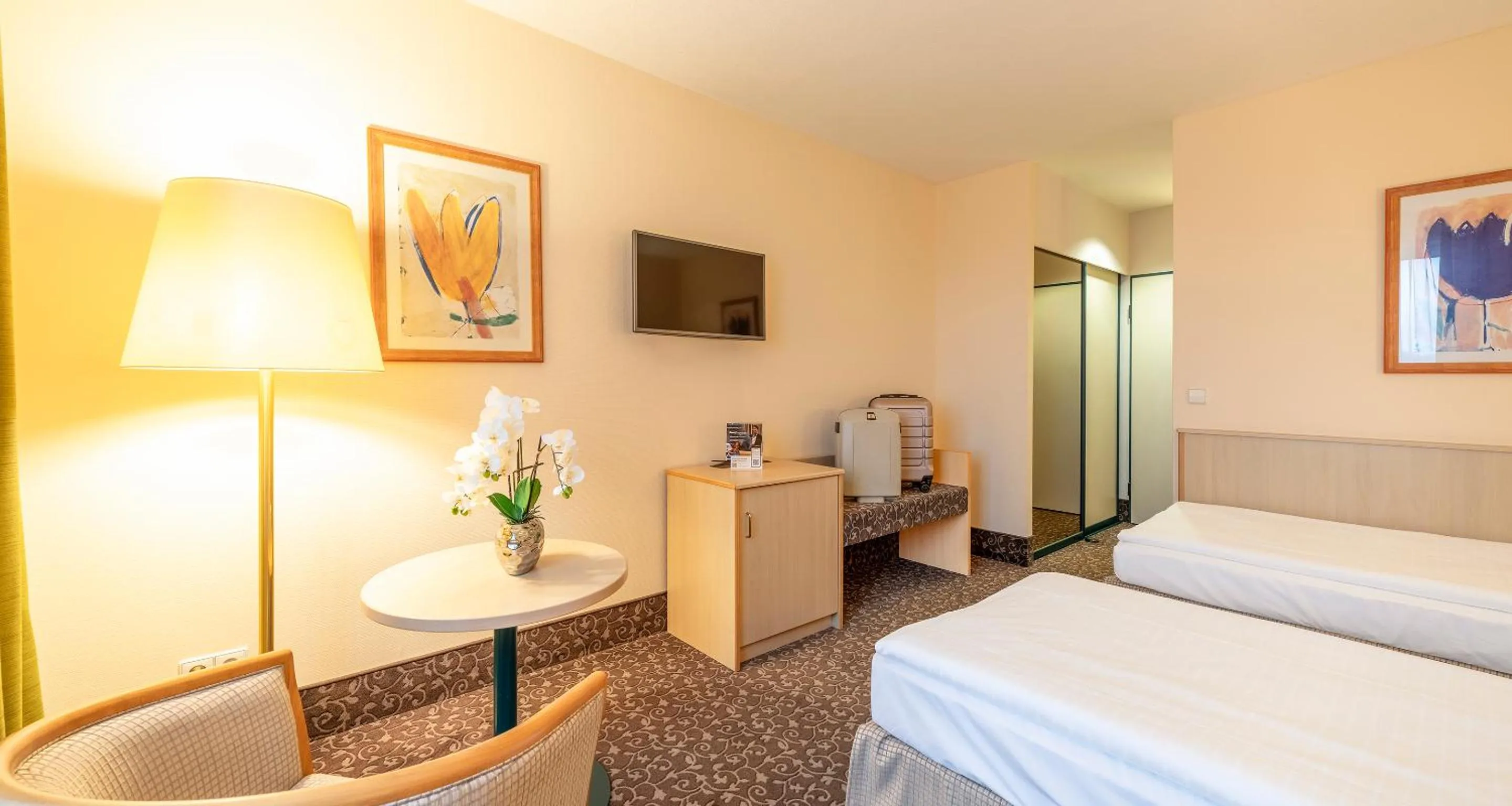 Photo of the whole room, Bed in AMBER HOTEL Chemnitz Park