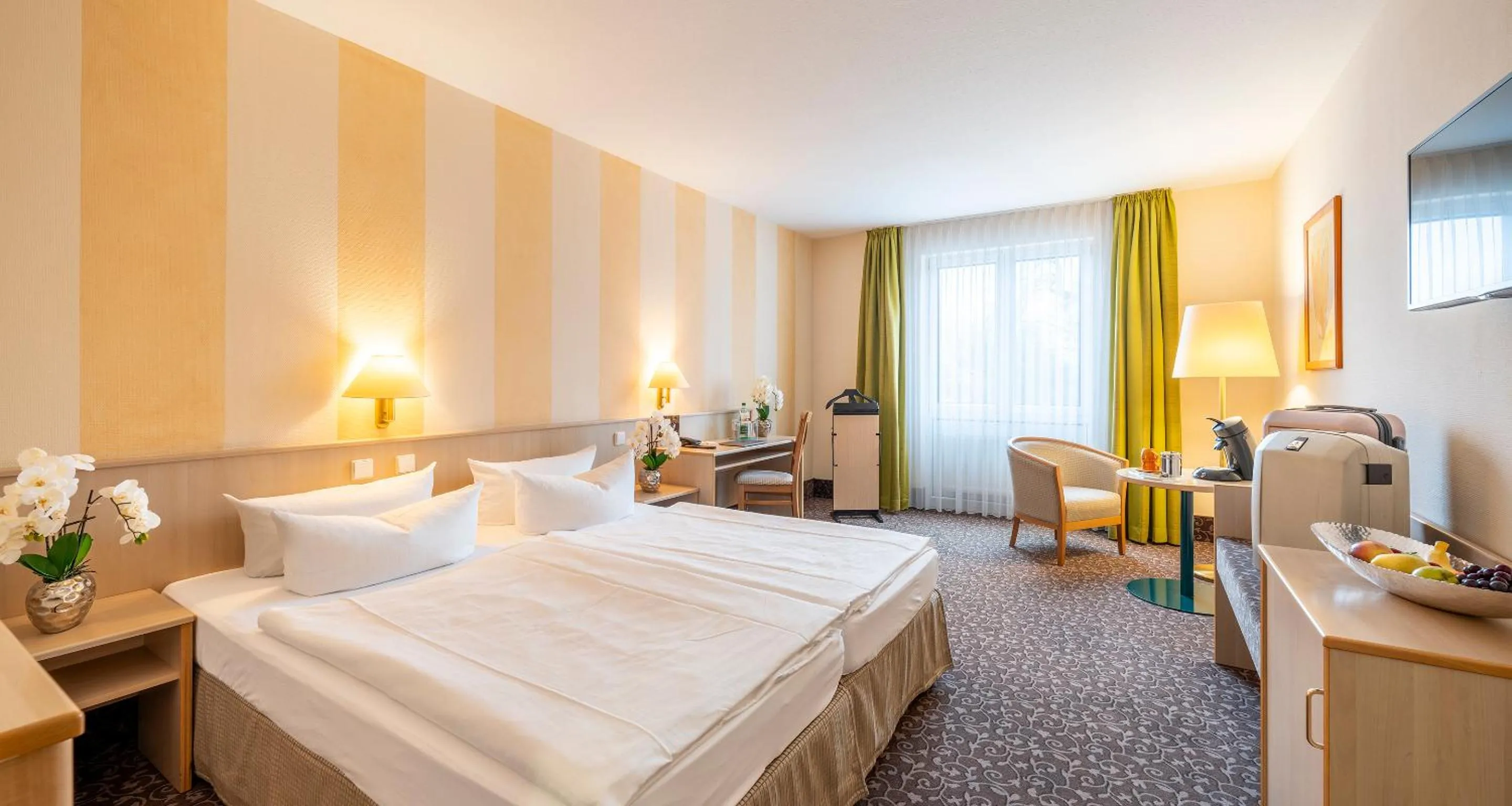 Photo of the whole room, Bed in AMBER HOTEL Chemnitz Park