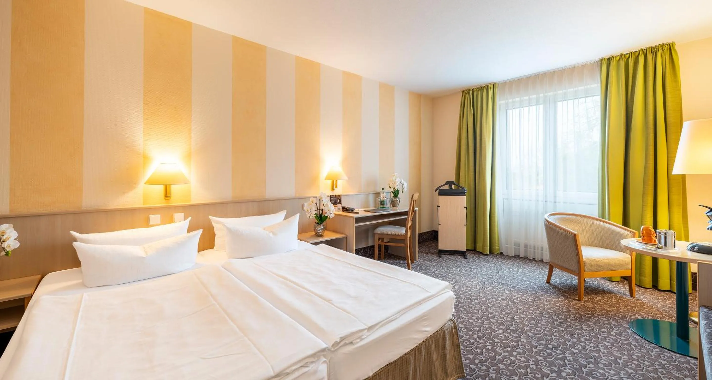 Photo of the whole room, Bed in AMBER HOTEL Chemnitz Park