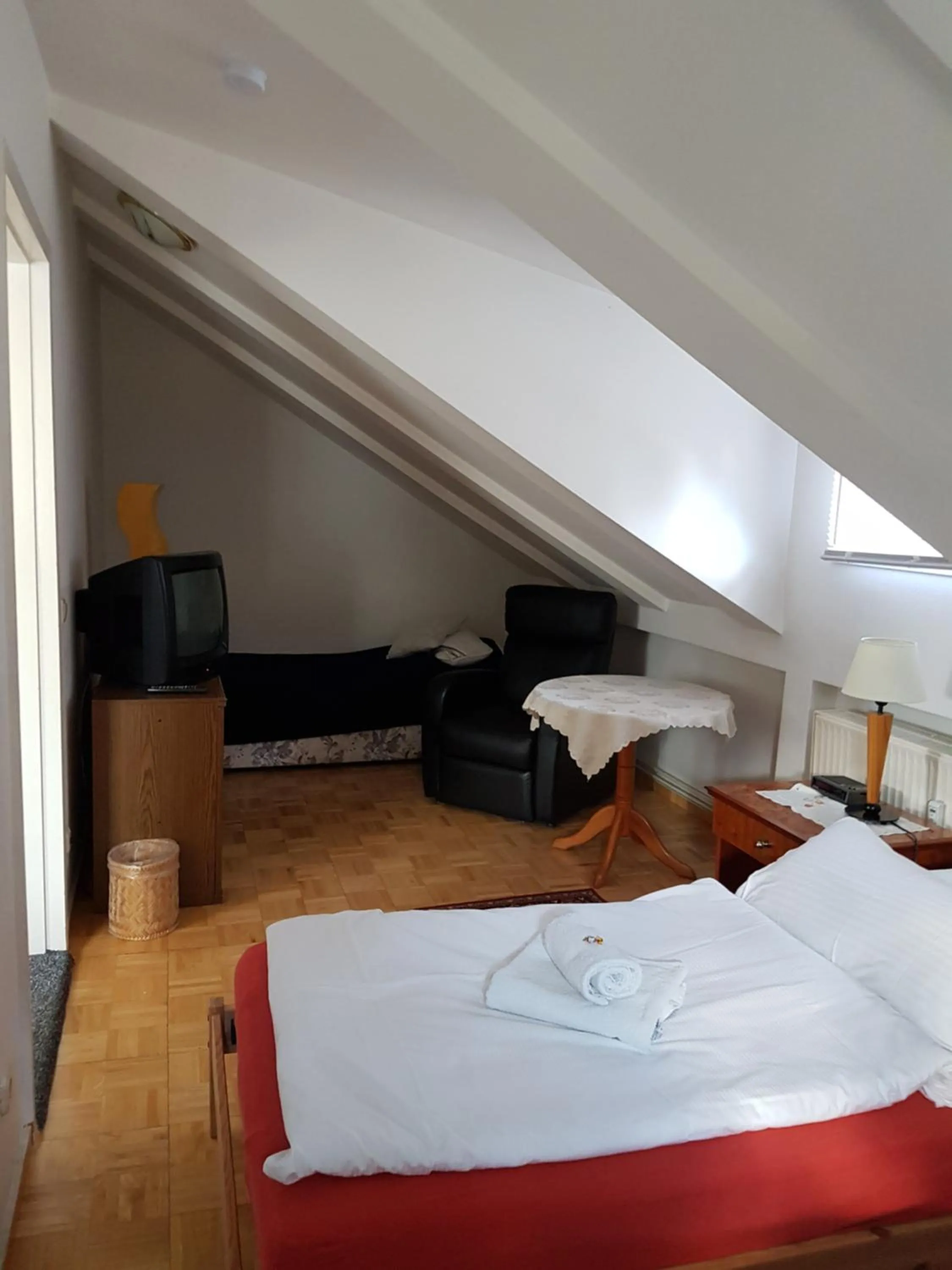 Bed in Pension Hubertus