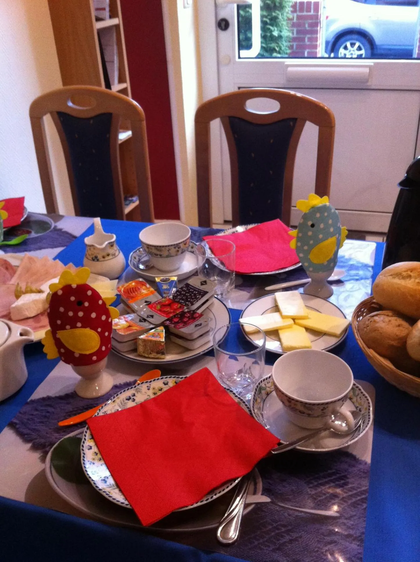 Continental breakfast in Pension Hubertus
