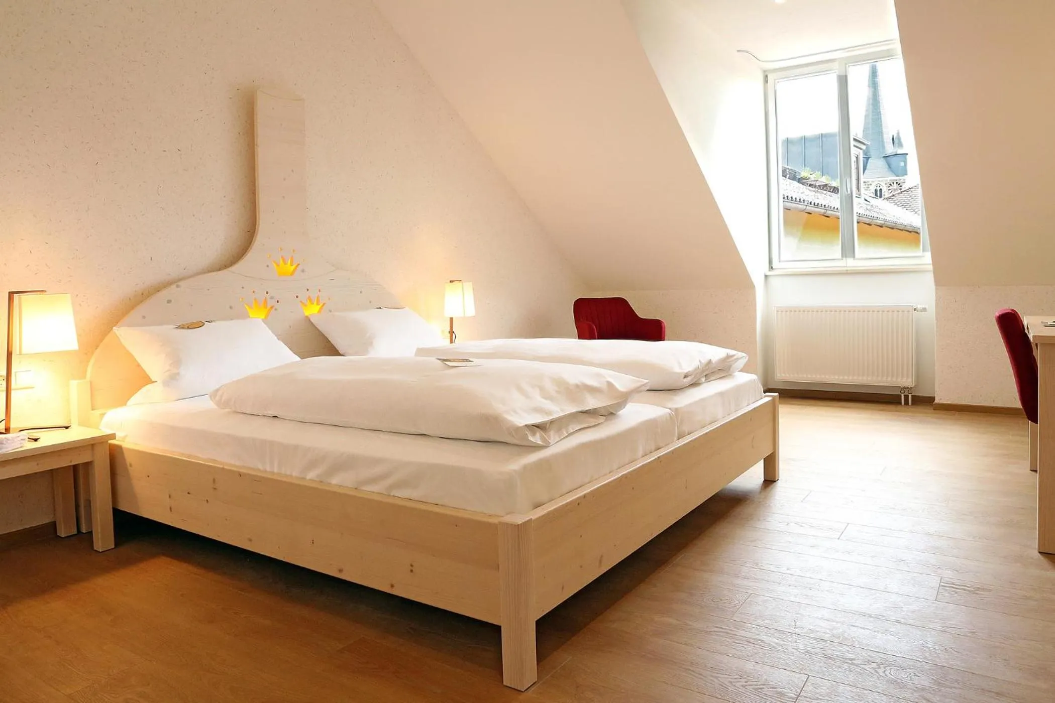 Bed in Hotel & Brauereigasthof Drei Kronen